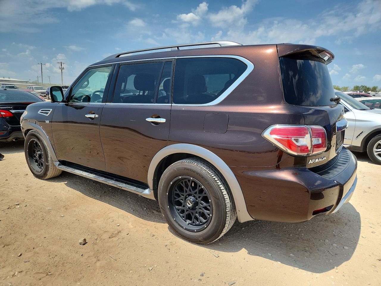 2018 Nissan Armada Platinum Burgundy vin: JN8AY2NE9J9734134