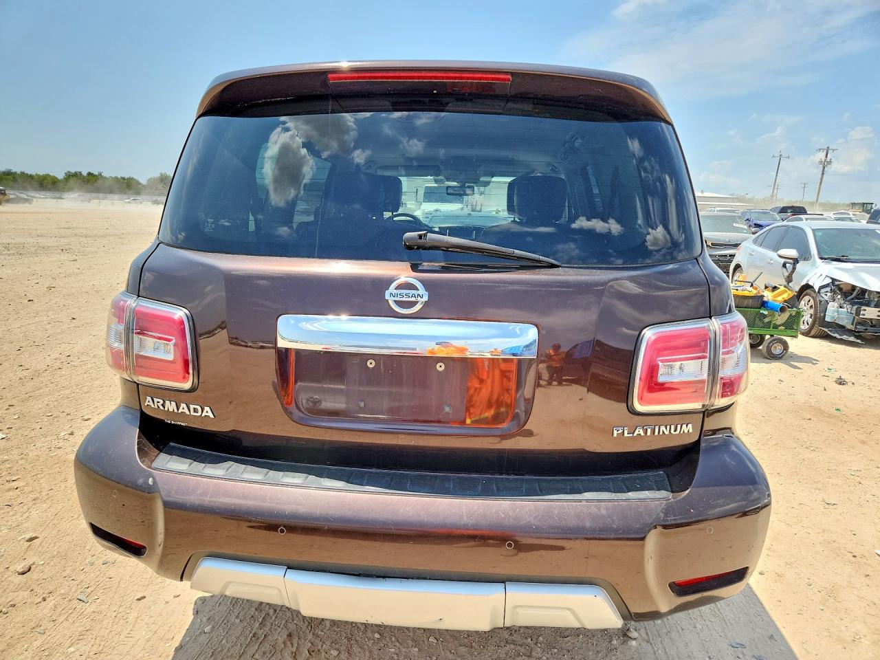 2018 Nissan Armada Platinum Burgundy vin: JN8AY2NE9J9734134