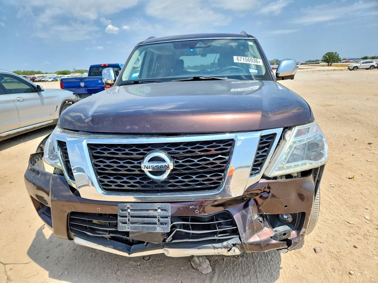 2018 Nissan Armada Platinum Burgundy vin: JN8AY2NE9J9734134