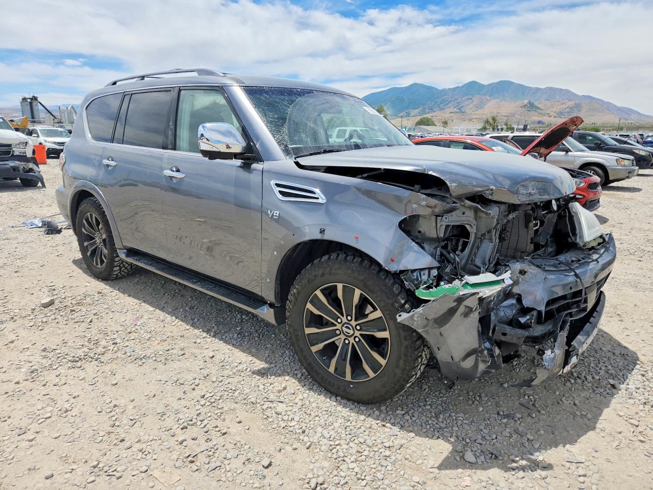 2017 Nissan Armada Platinum Gray vin: JN8AY2NEXH9705087