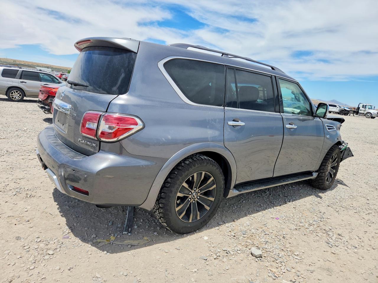 2017 Nissan Armada Platinum Gray vin: JN8AY2NEXH9705087