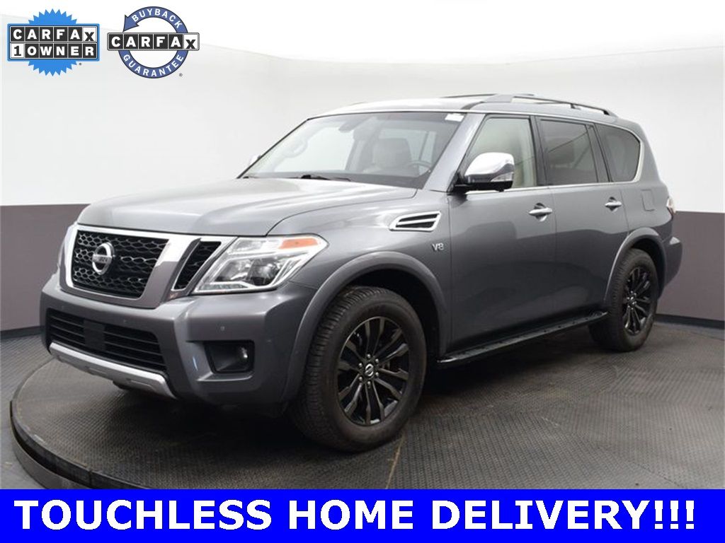 2017 Nissan Armada Platinum Серый vin: JN8AY2NF3H9300570