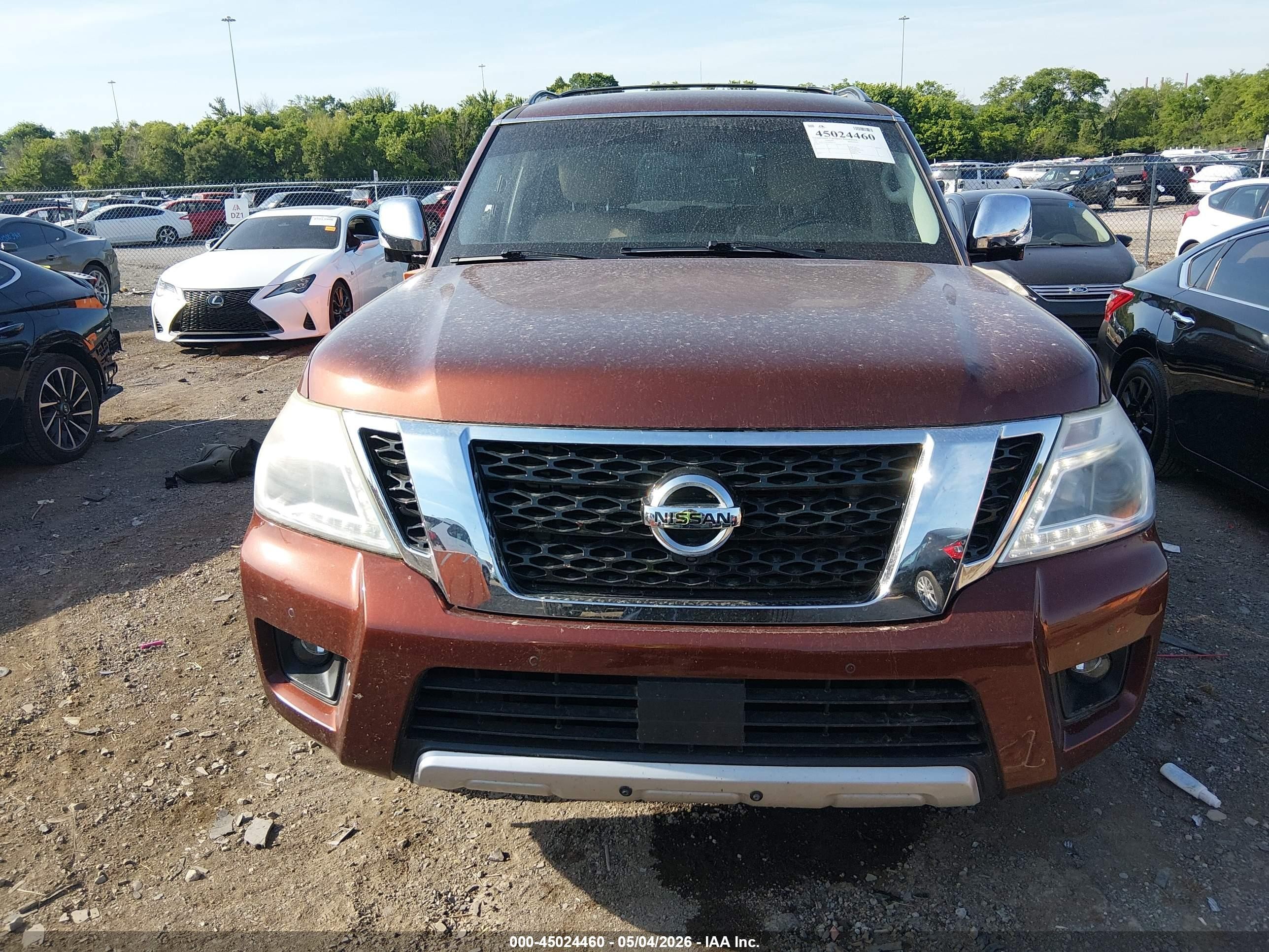 2017 Nissan Armada Platinum Dark Brown vin: JN8AY2NF5H9304376