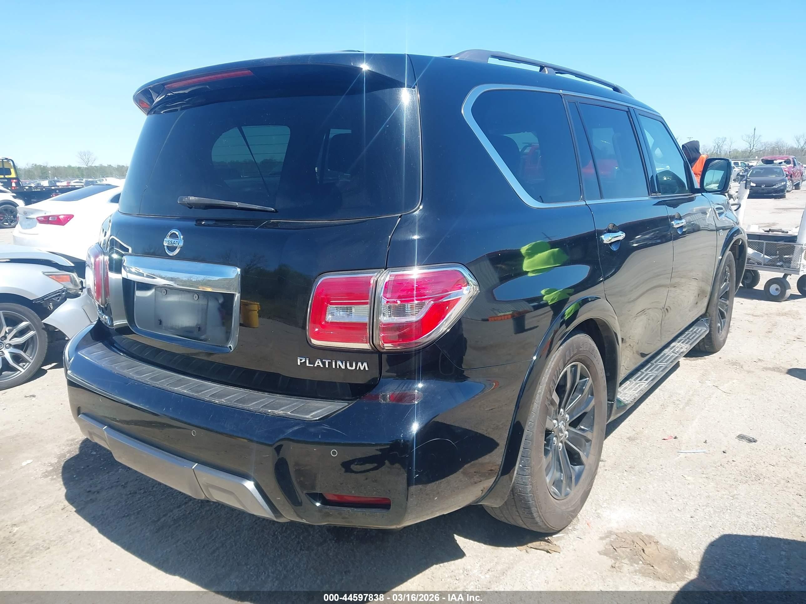 2019 Nissan Armada Platinum Black vin: JN8AY2NF7K9350265