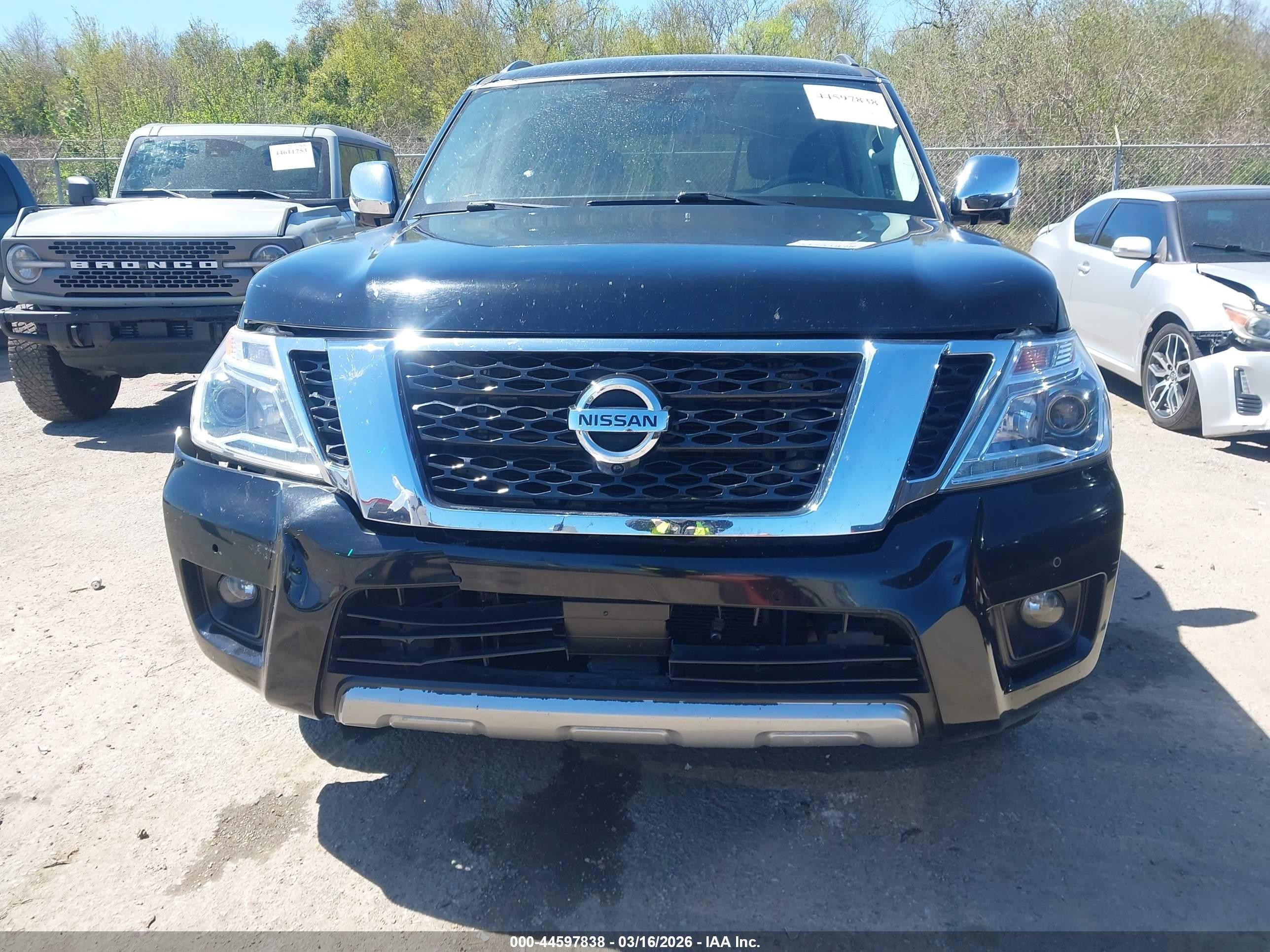 2019 Nissan Armada Platinum Black vin: JN8AY2NF7K9350265