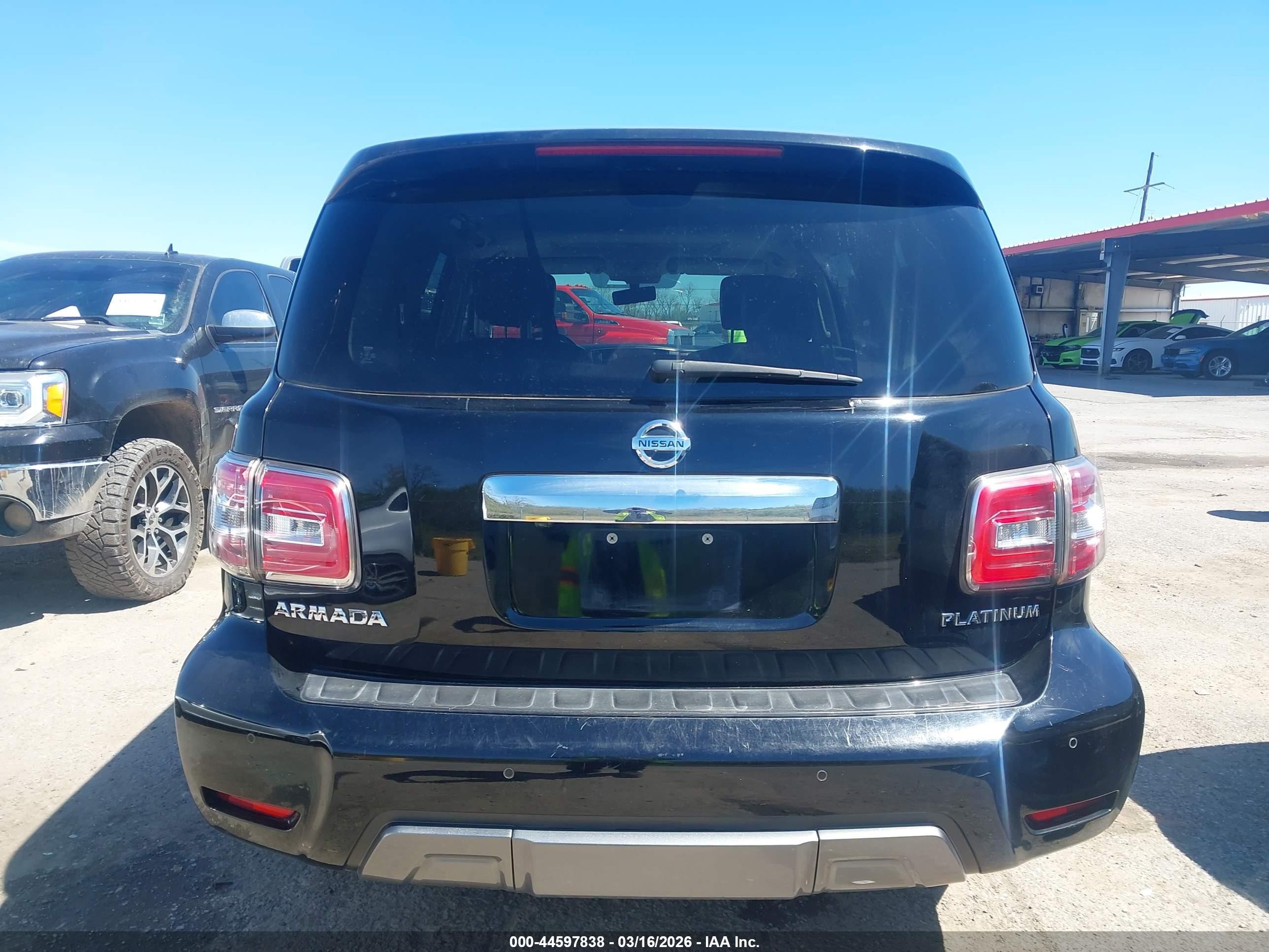 2019 Nissan Armada Platinum Black vin: JN8AY2NF7K9350265