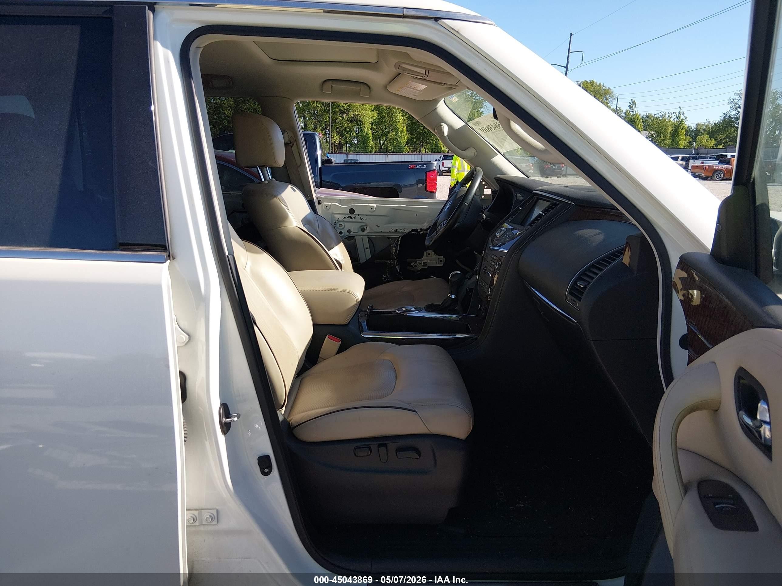 2018 Nissan Armada Platinum Белый vin: JN8AY2NFXJ9333572