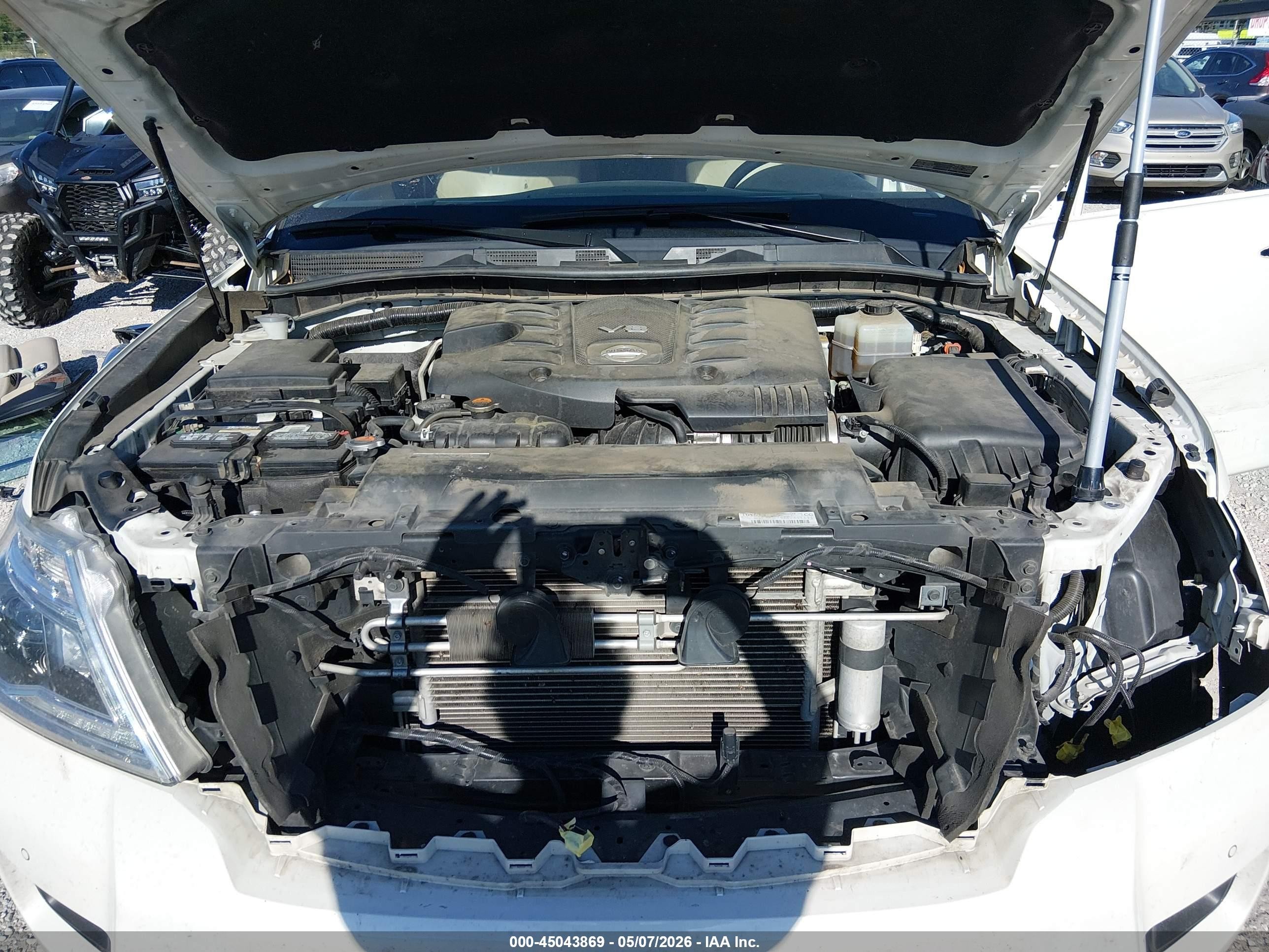 2018 Nissan Armada Platinum Белый vin: JN8AY2NFXJ9333572