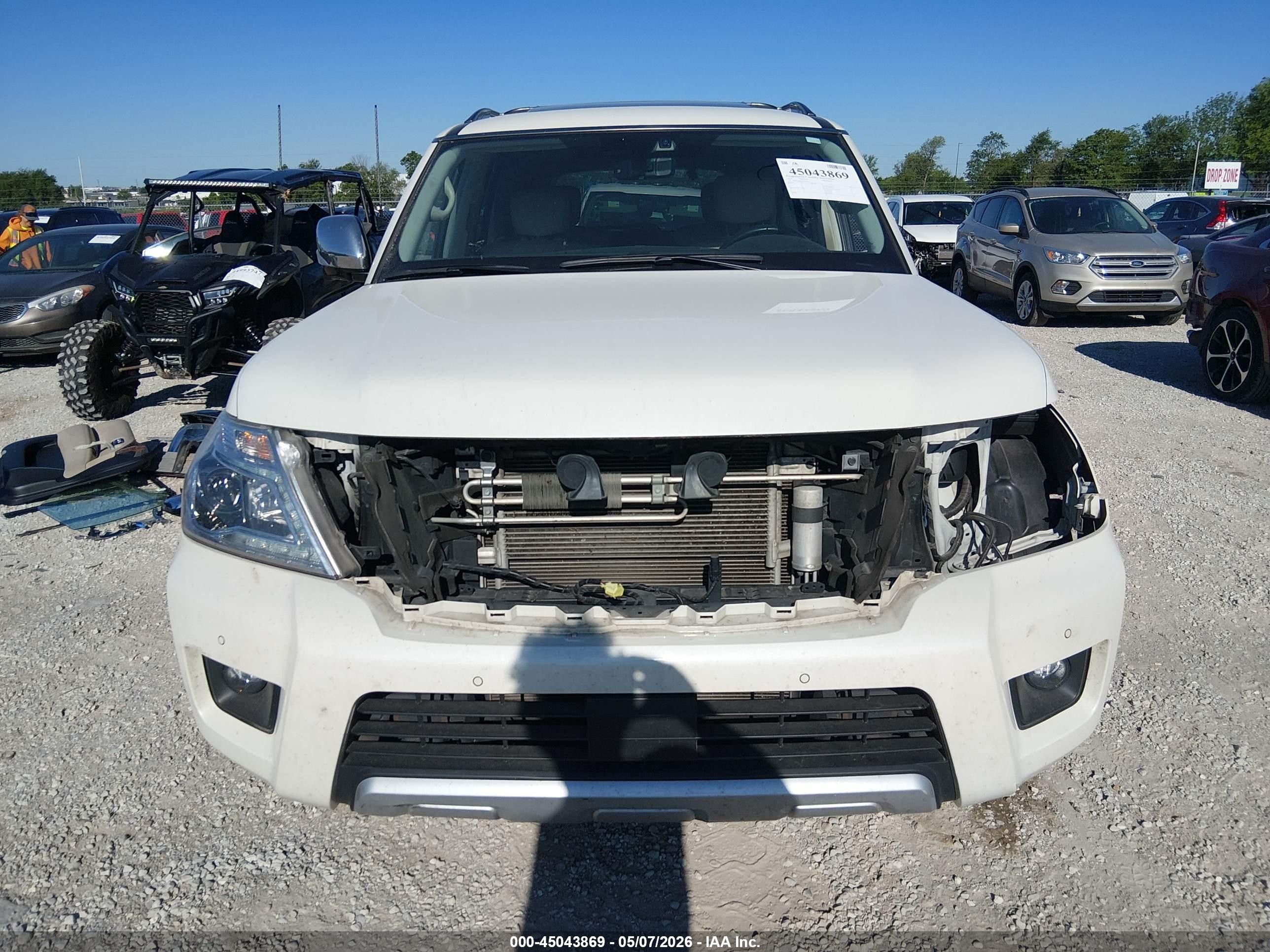 2018 Nissan Armada Platinum Белый vin: JN8AY2NFXJ9333572