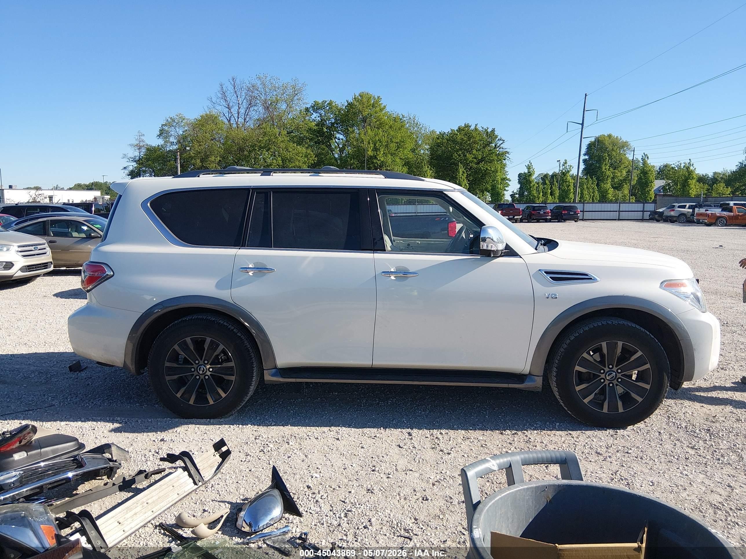 2018 Nissan Armada Platinum Белый vin: JN8AY2NFXJ9333572