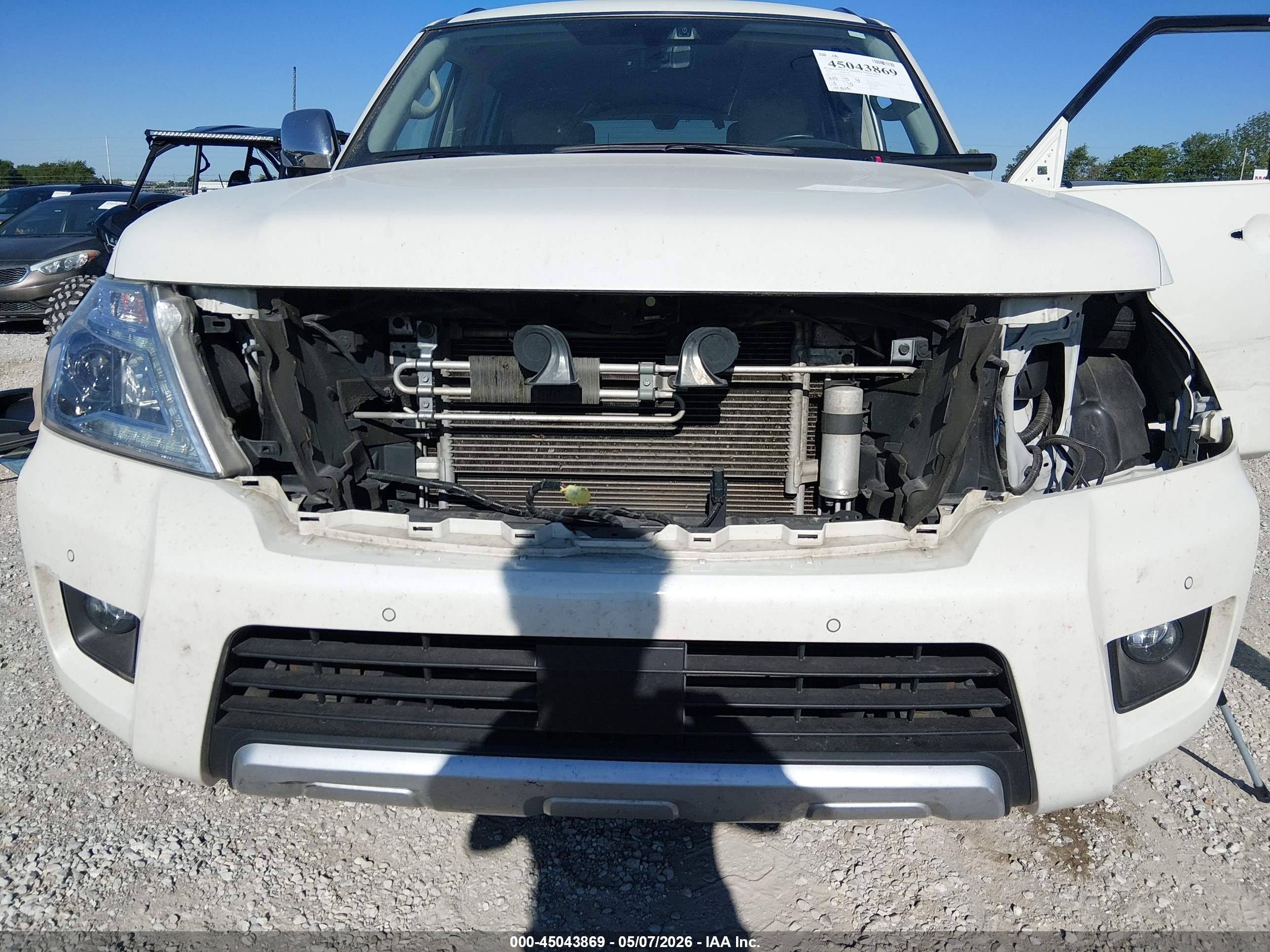 2018 Nissan Armada Platinum Белый vin: JN8AY2NFXJ9333572