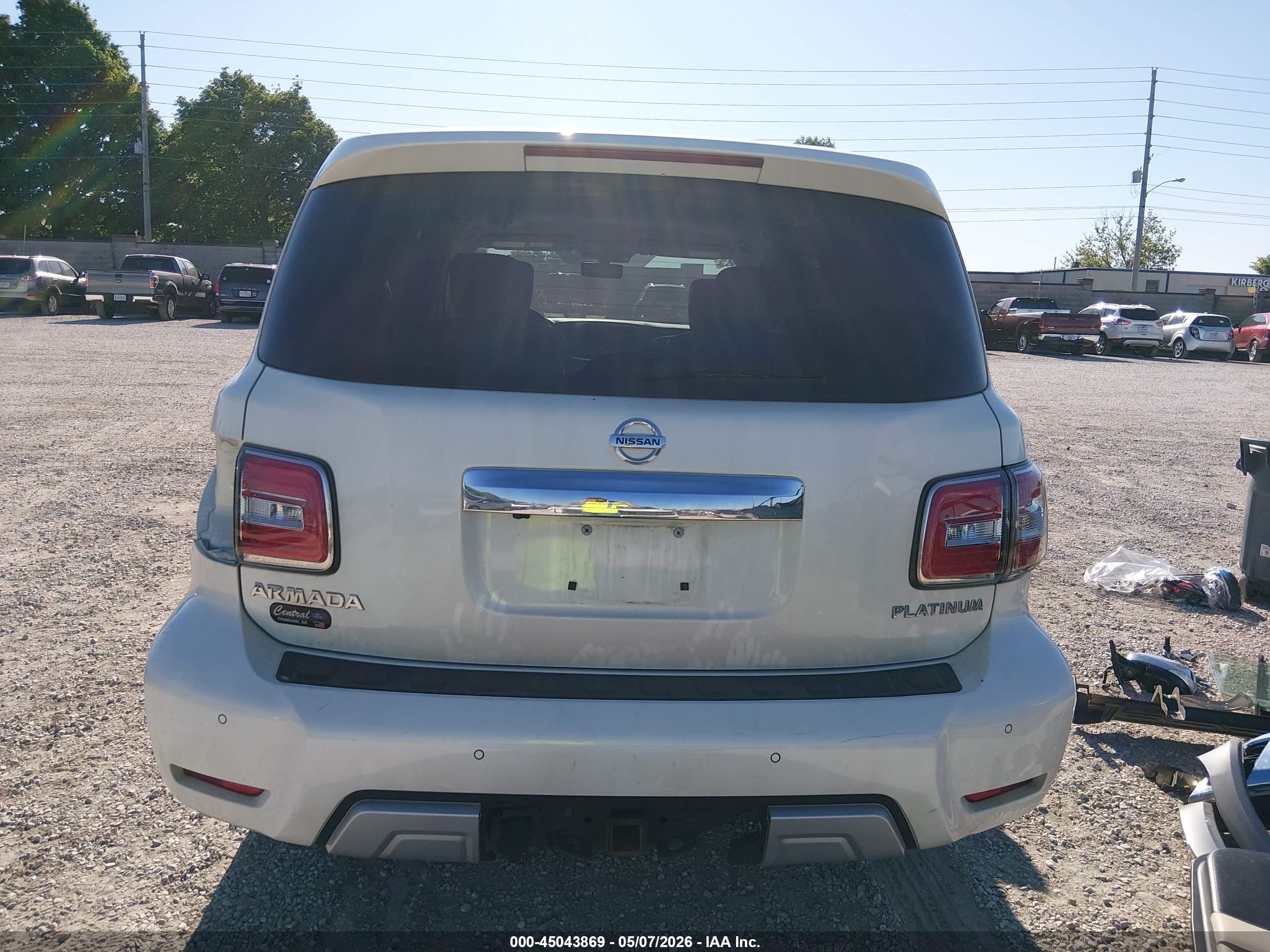 2018 Nissan Armada Platinum Белый vin: JN8AY2NFXJ9333572