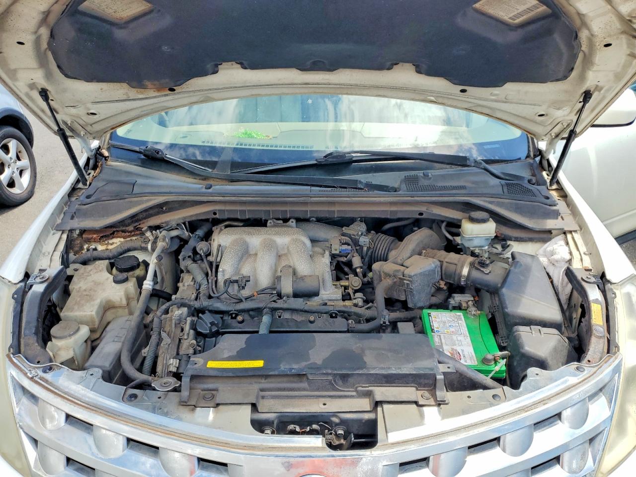 2004 Nissan Murano Sl White vin: JN8AZ08T14W209845