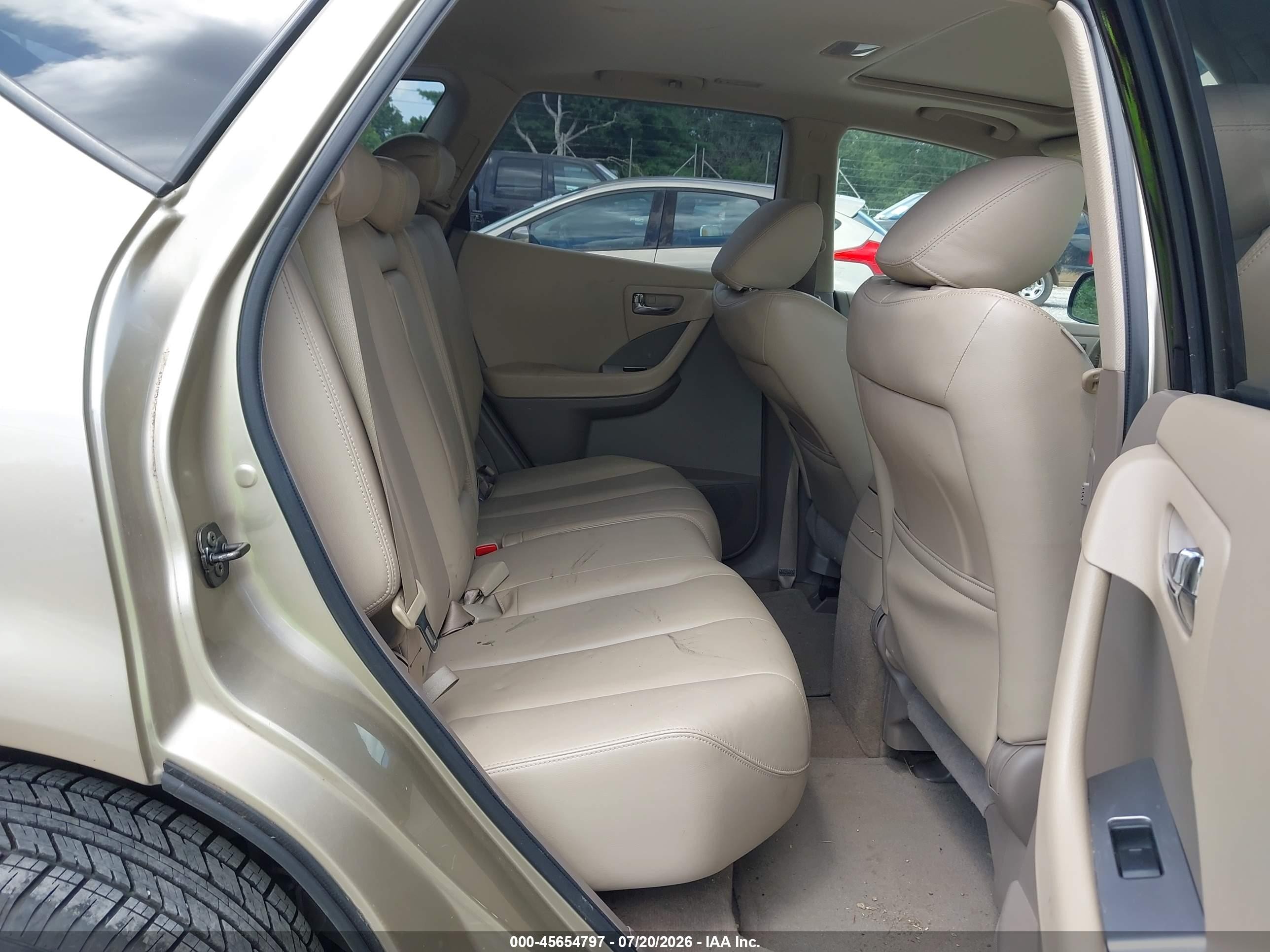 2006 Nissan Murano Sl Золотой vin: JN8AZ08T16W426587