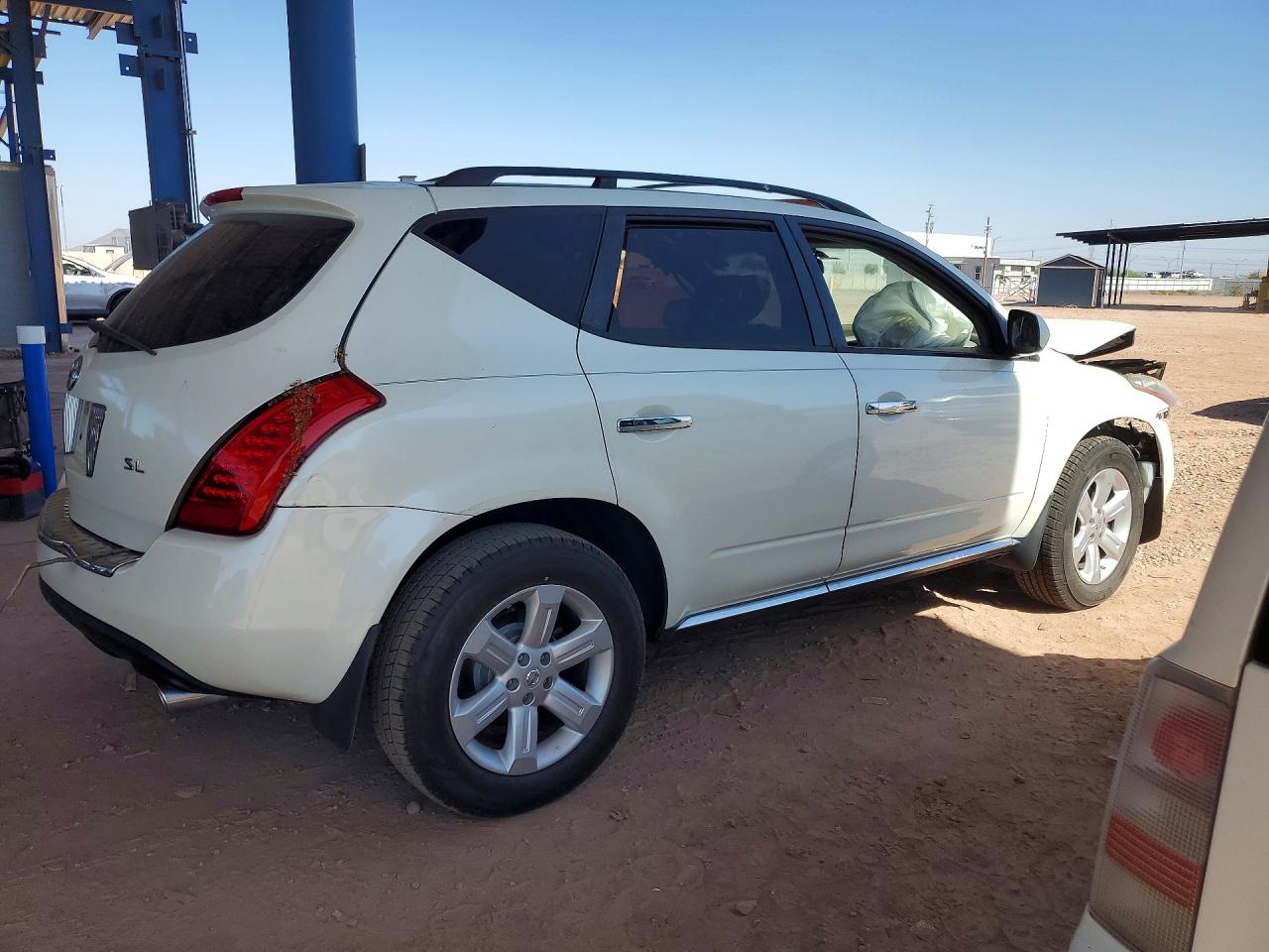 2007 Nissan Murano S White vin: JN8AZ08T27W522763