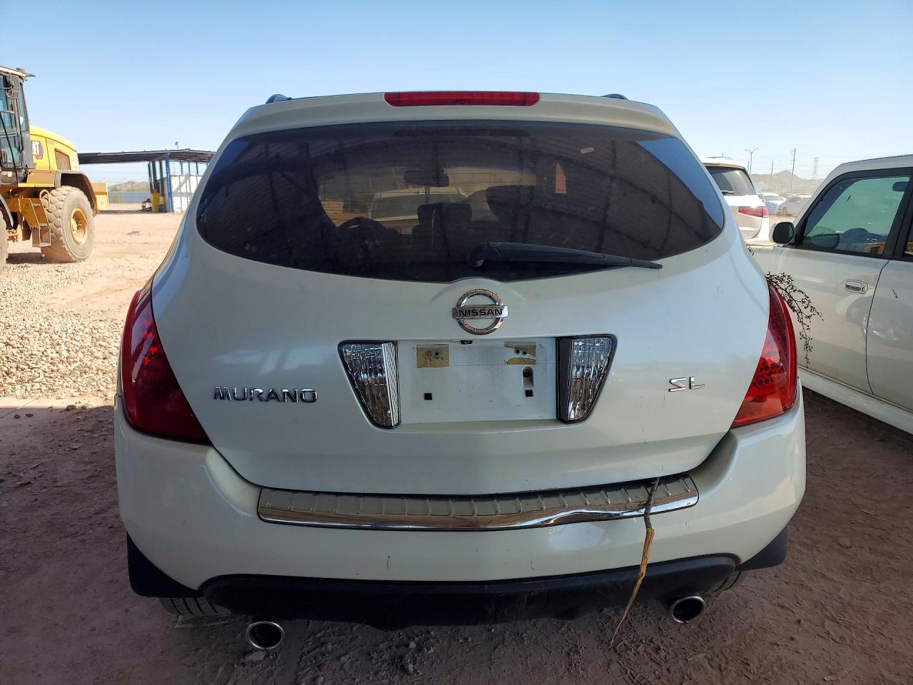 2007 Nissan Murano S White vin: JN8AZ08T27W522763