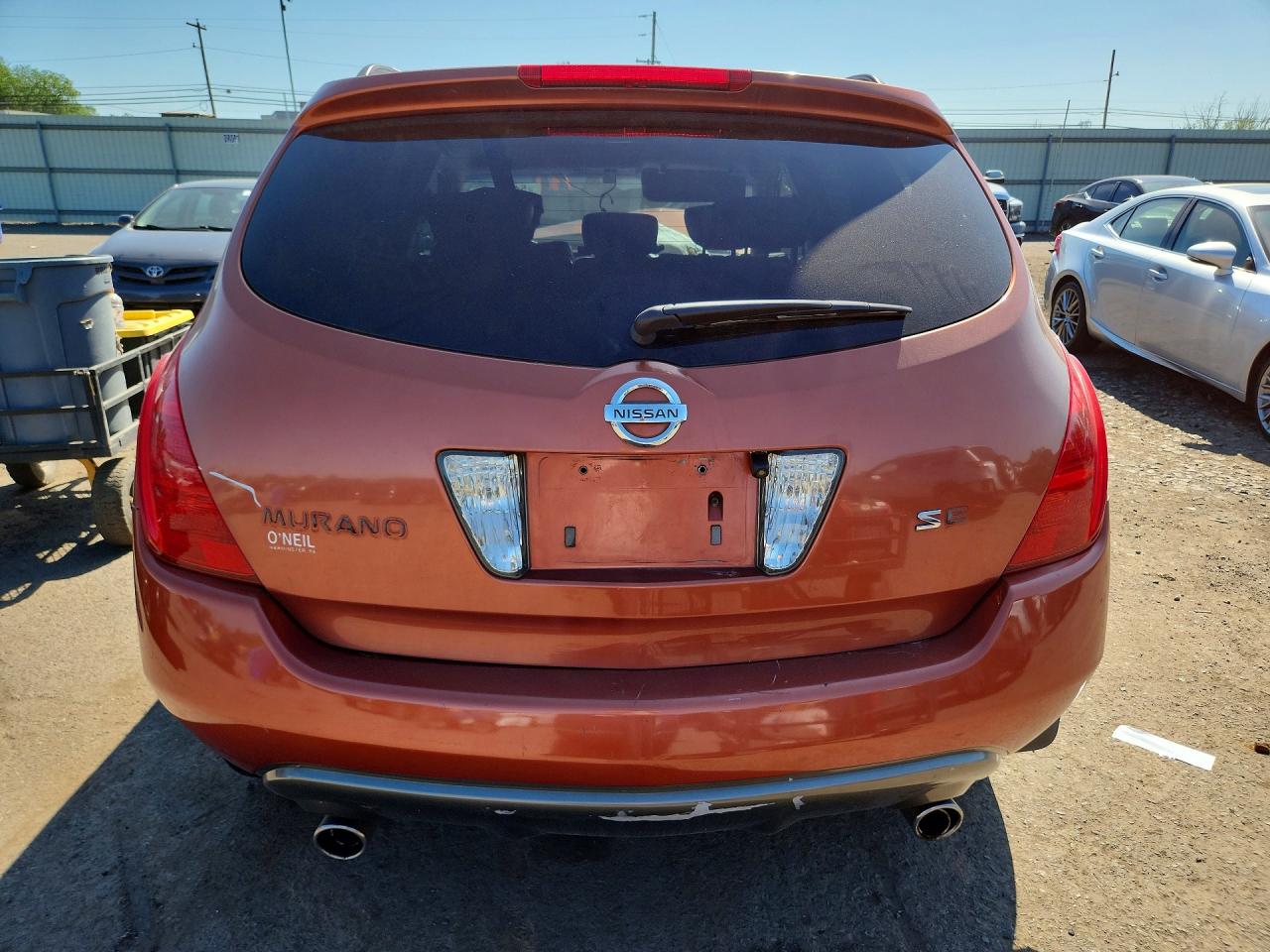 2003 Nissan Murano Sl Orange vin: JN8AZ08T43W104599