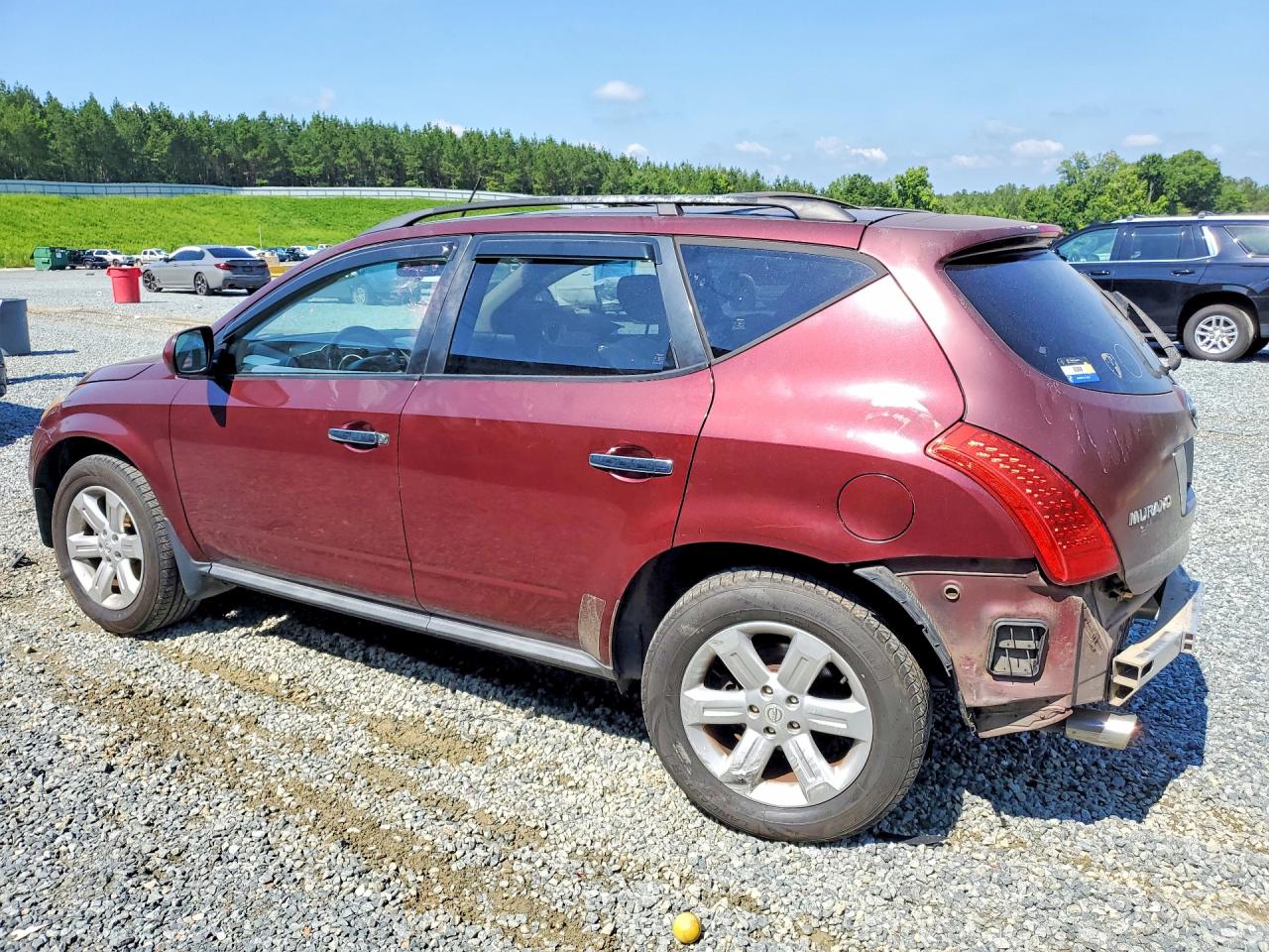 2006 Nissan Murano S Burgundy vin: JN8AZ08T56W419755