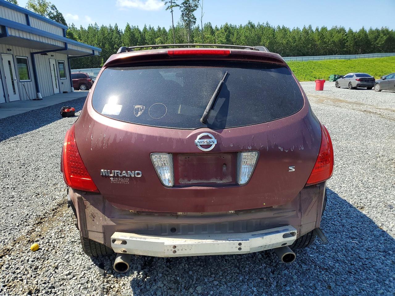 2006 Nissan Murano S Burgundy vin: JN8AZ08T56W419755
