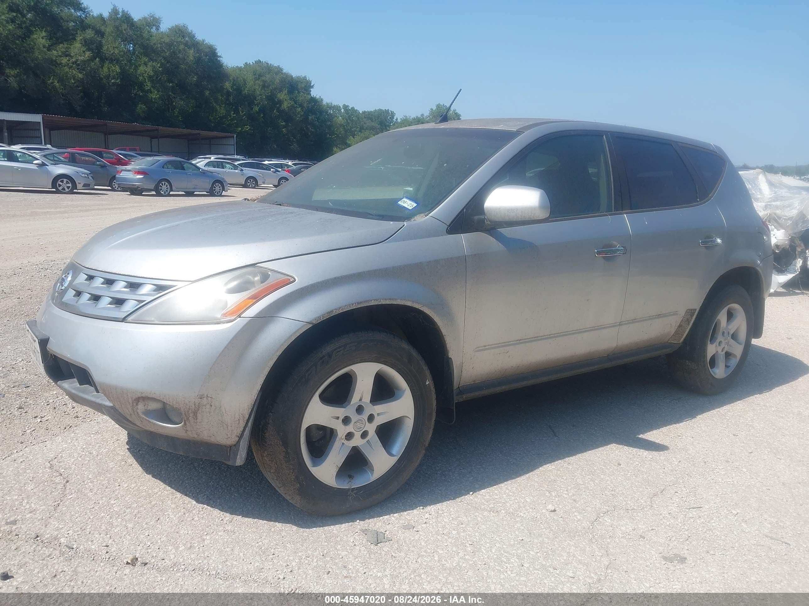 2004 Nissan Murano Sl Silver vin: JN8AZ08T64W209579