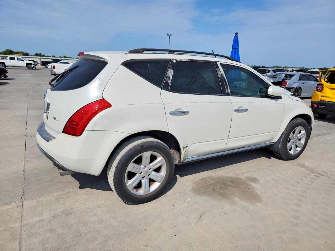 2007 Nissan Murano S White vin: JN8AZ08T67W526850