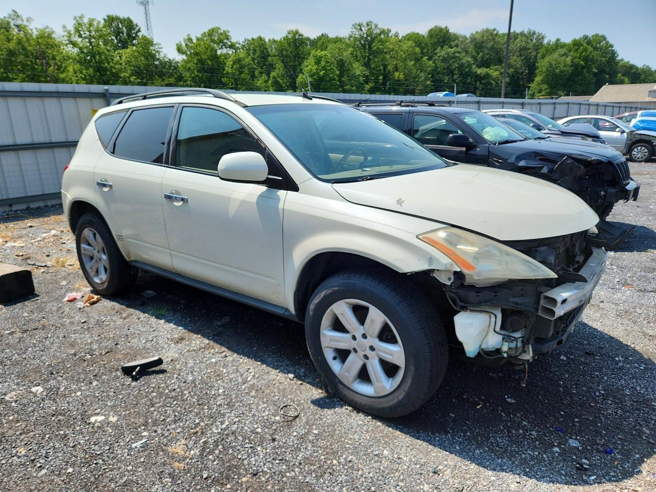 2006 Nissan Murano S Белый vin: JN8AZ08T76W413892