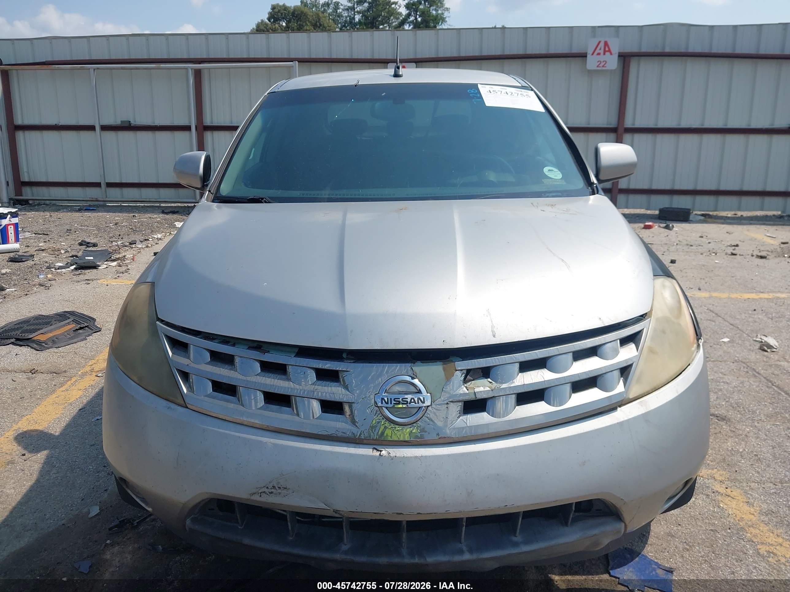 2004 Nissan Murano Sl Silver vin: JN8AZ08TX4W216843