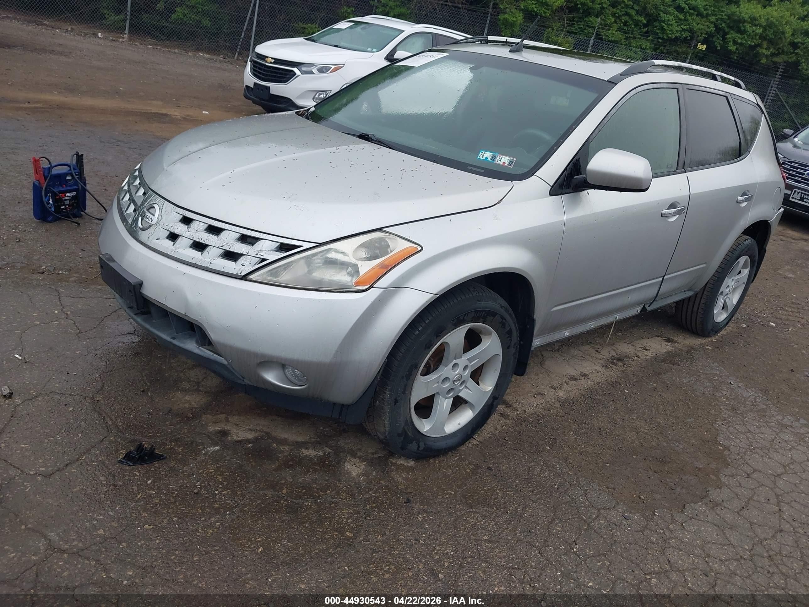 2003 Nissan Murano Sl Серебряный vin: JN8AZ08W03W217525