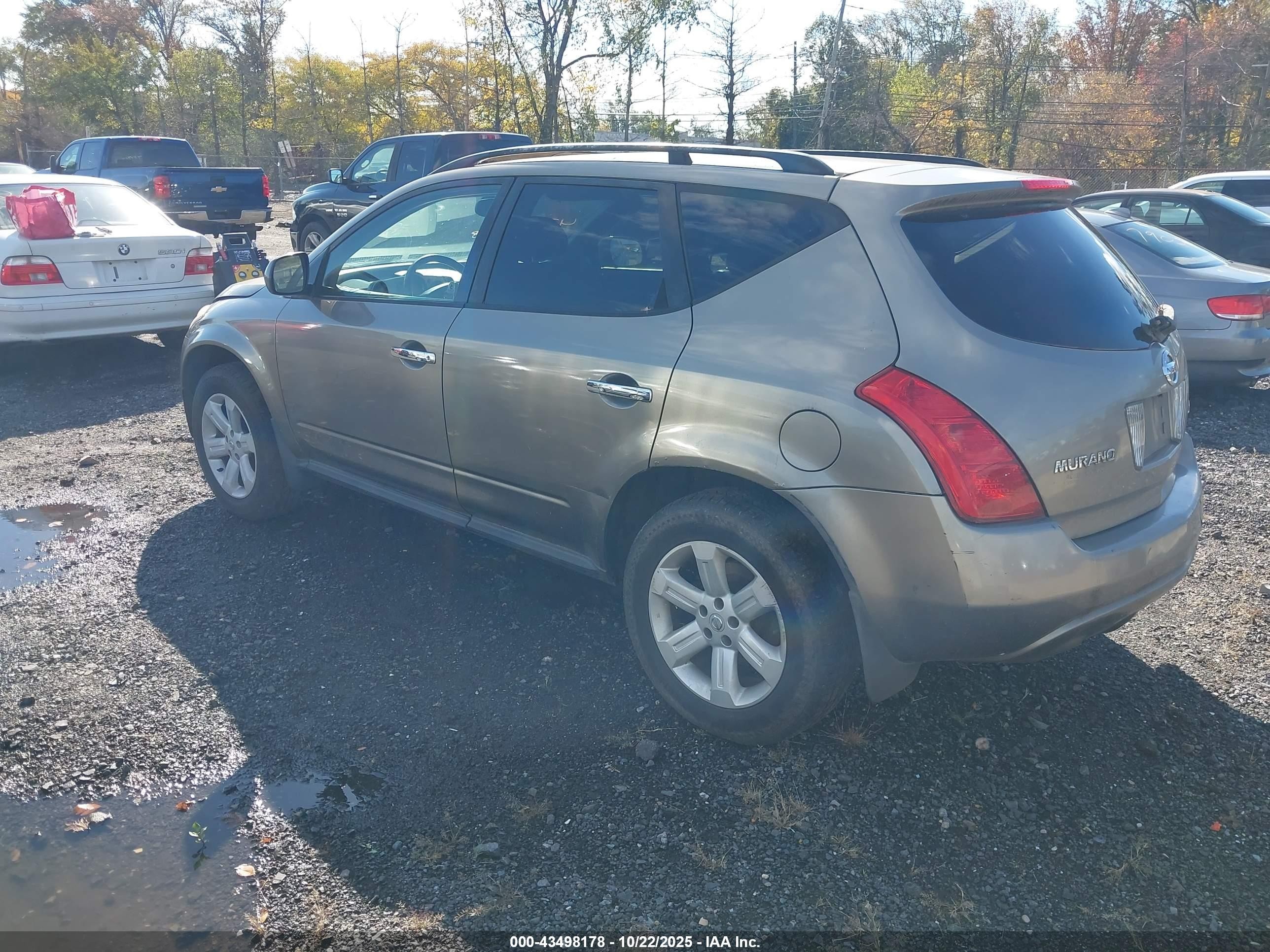 2003 Nissan Murano Se Brown vin: JN8AZ08W03W237371