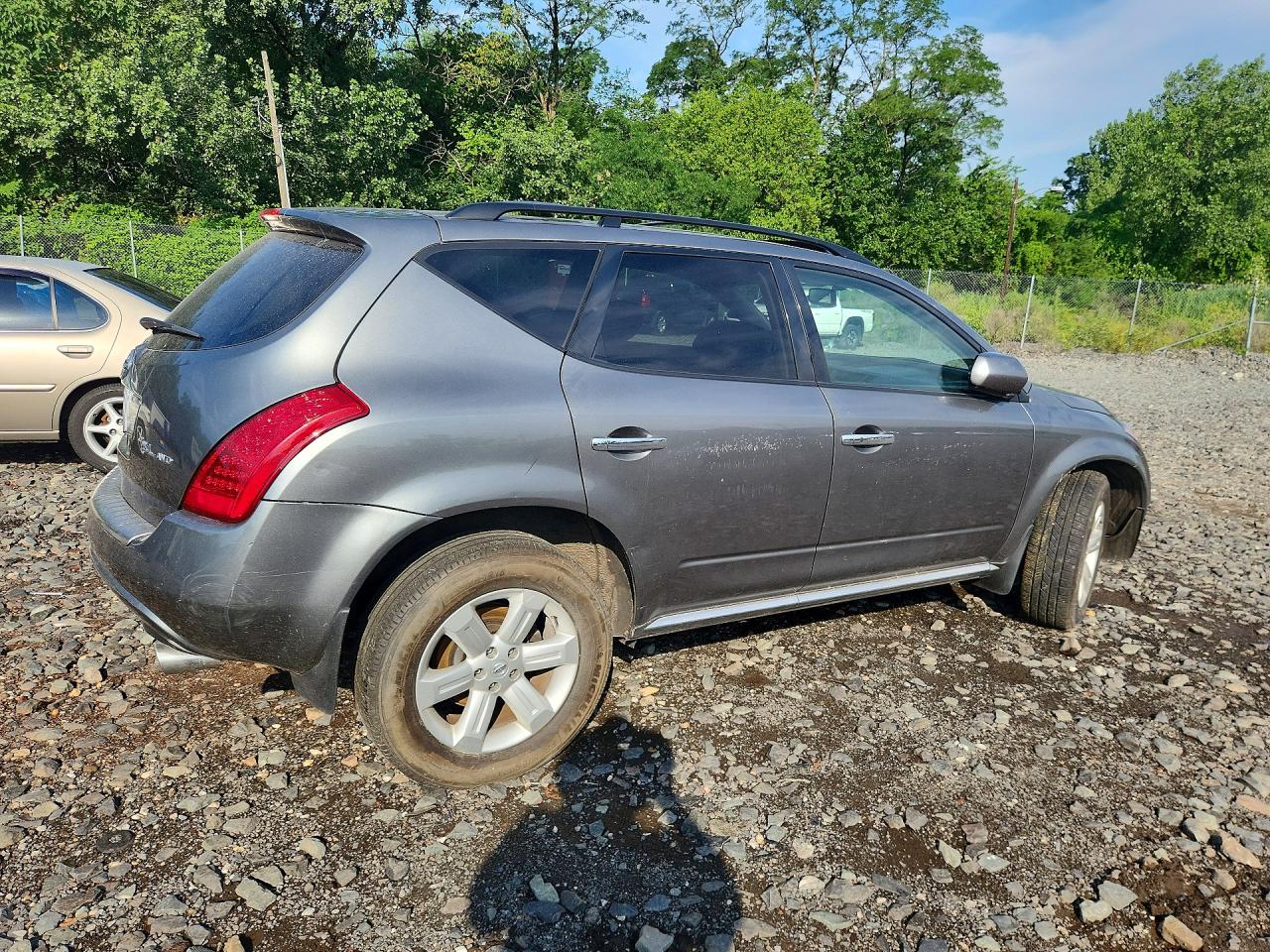 2006 Nissan Murano S Silver vin: JN8AZ08W06W552014