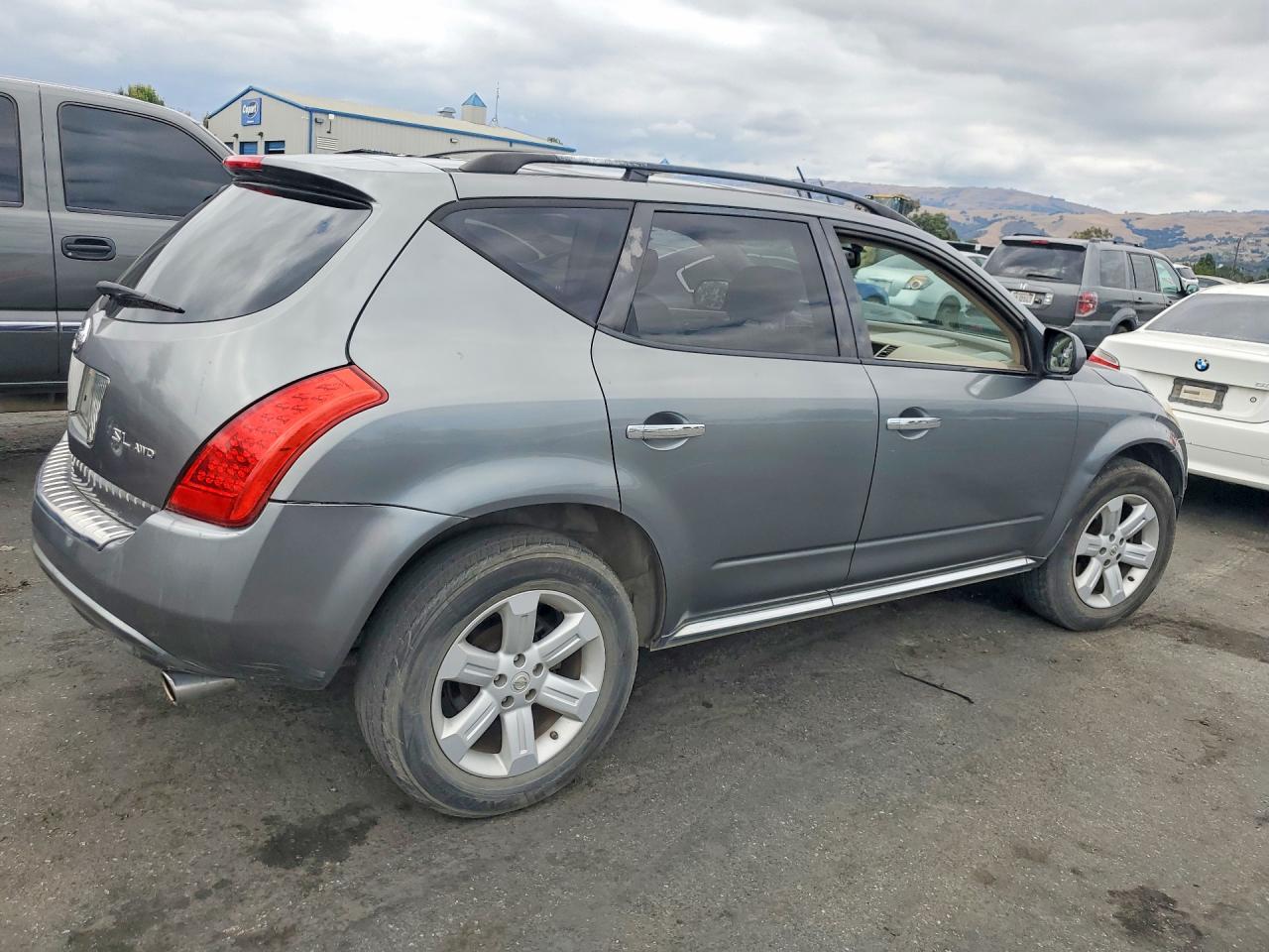2007 Nissan Murano S Charcoal vin: JN8AZ08W17W648932
