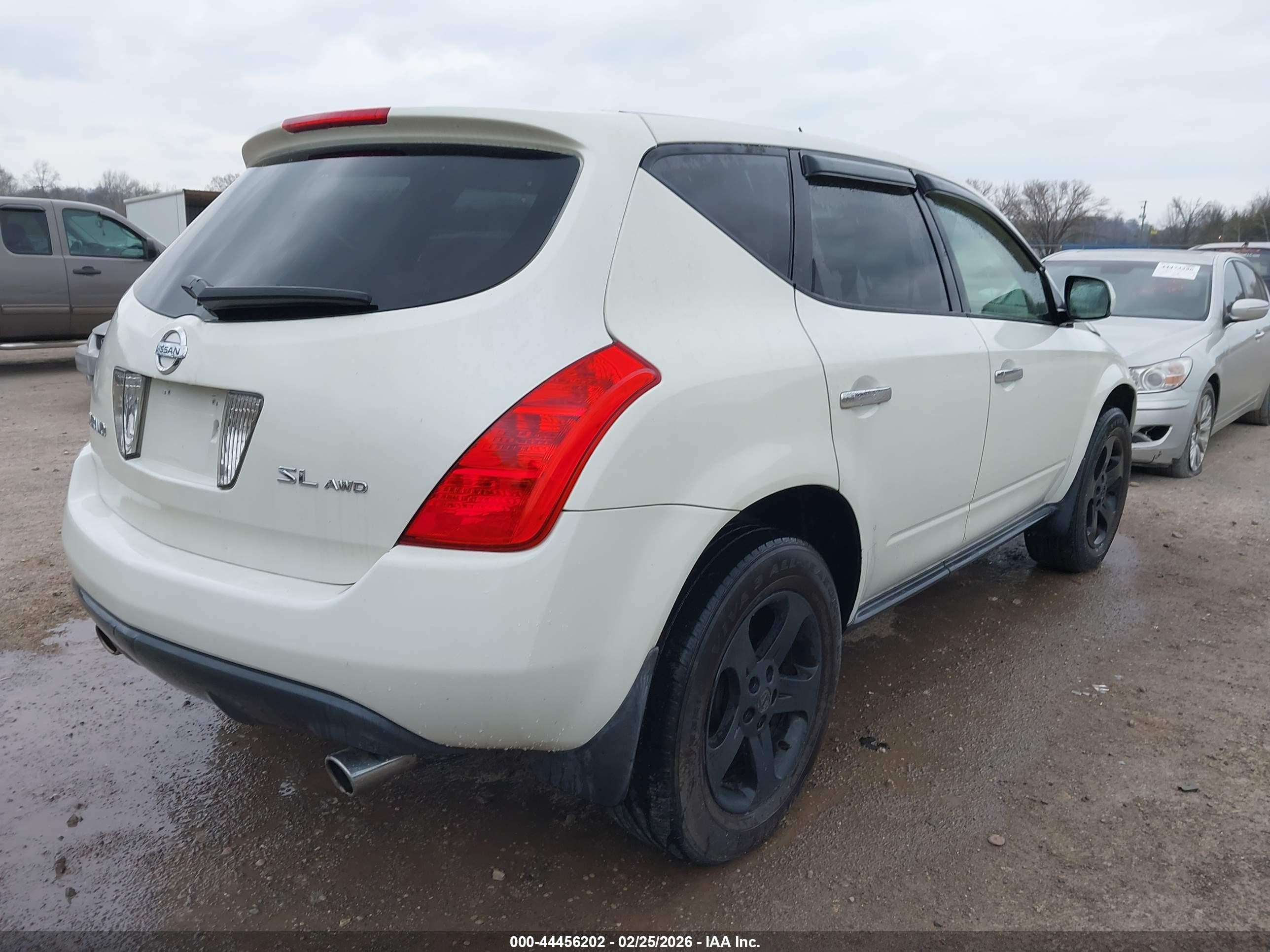 2004 Nissan Murano Sl Белый vin: JN8AZ08W24W317899