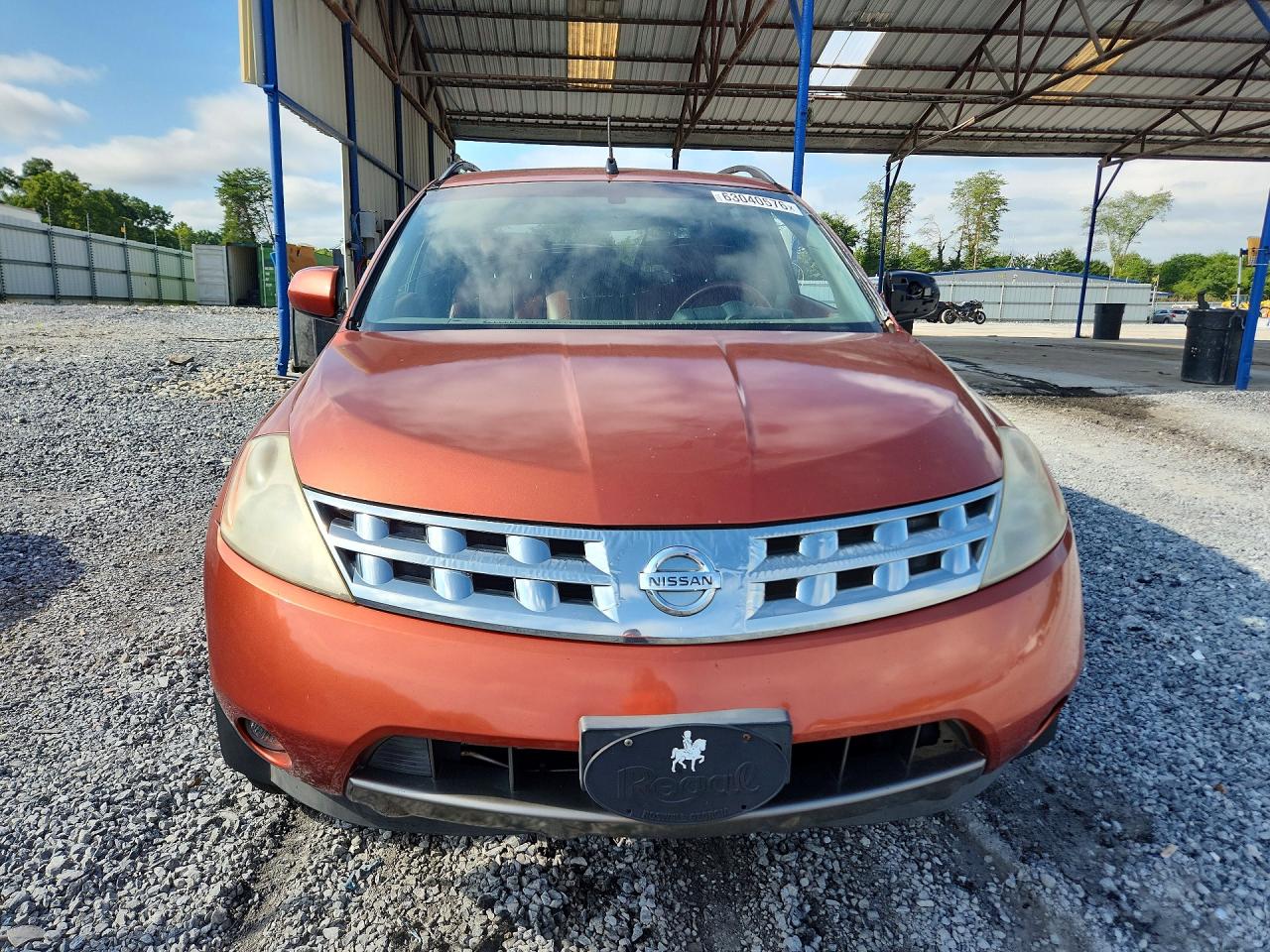 2005 Nissan Murano S Orange vin: JN8AZ08W25W407717