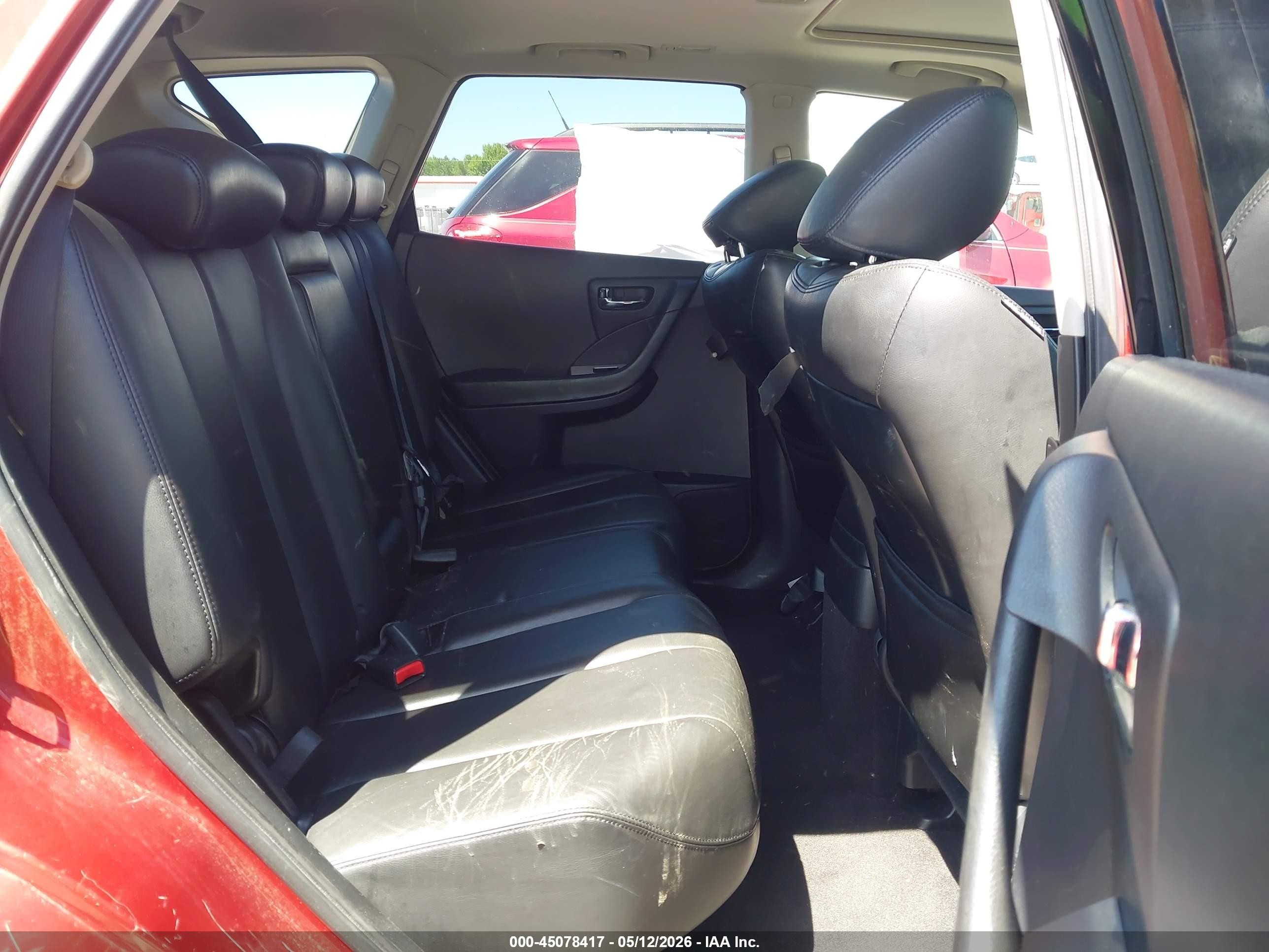 2006 Nissan Murano Sl Red vin: JN8AZ08W26W523212
