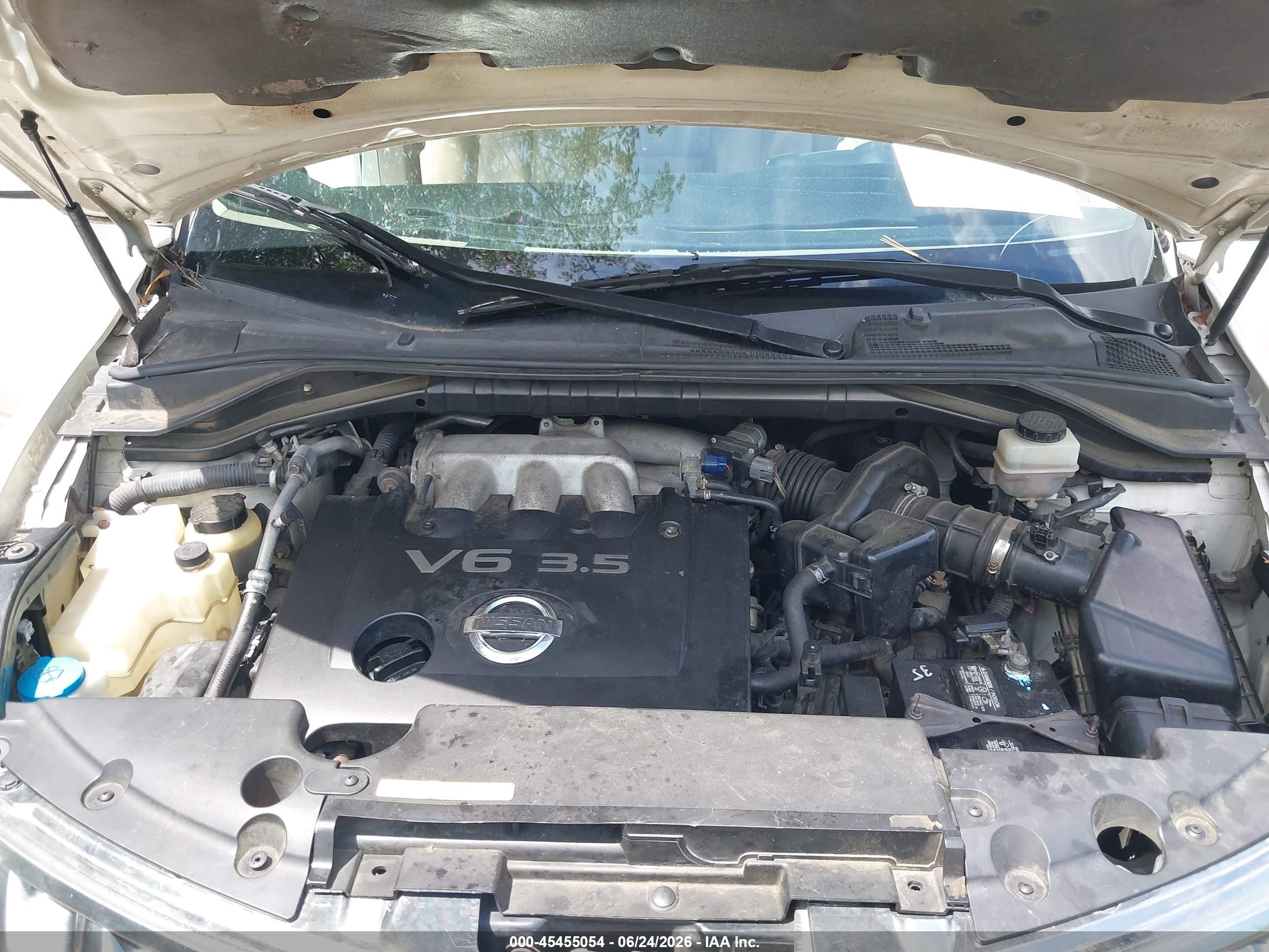 2007 Nissan Murano Sl White vin: JN8AZ08W27W618029