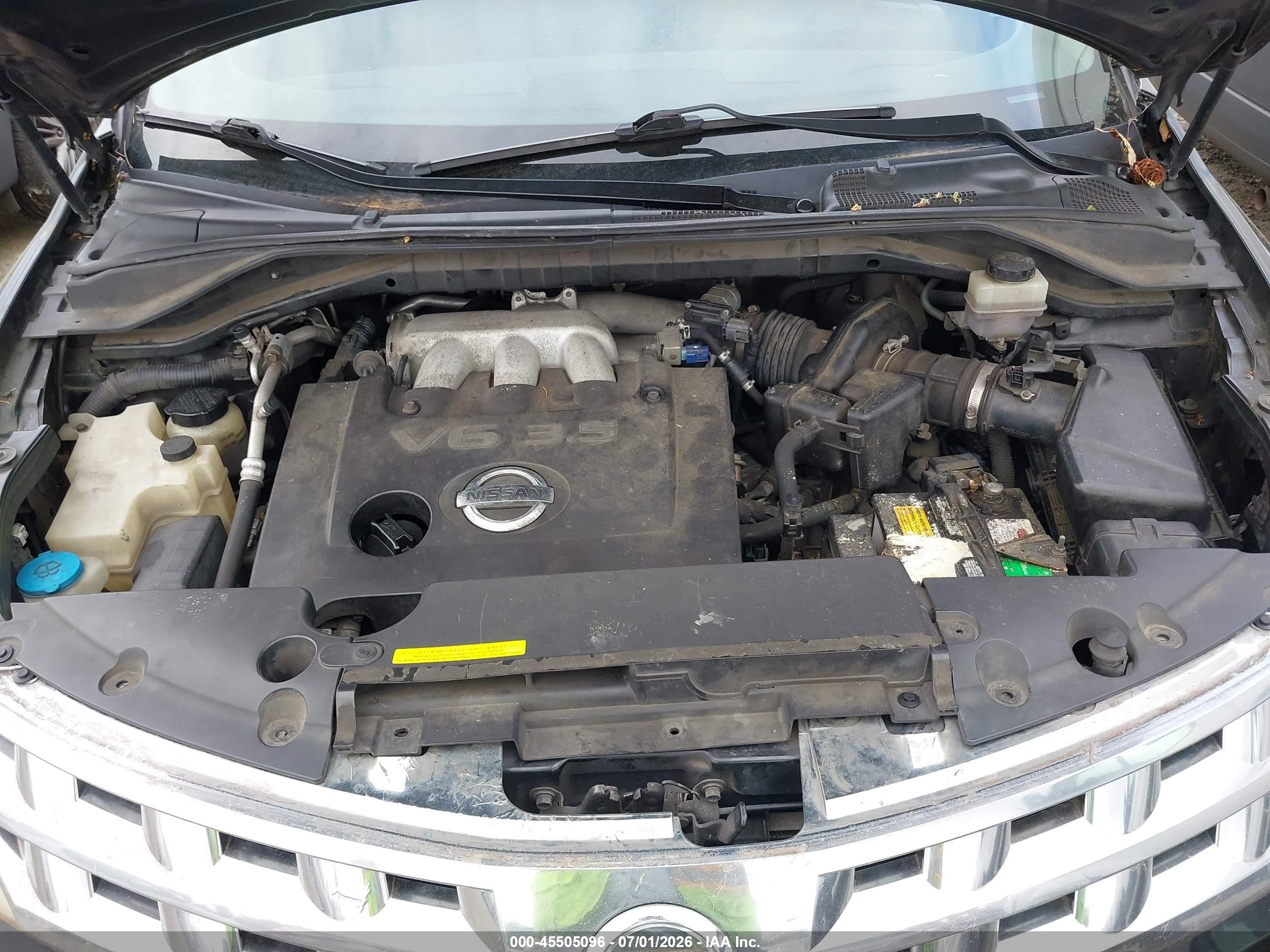 2003 Nissan Murano Sl Black vin: JN8AZ08W33W237641