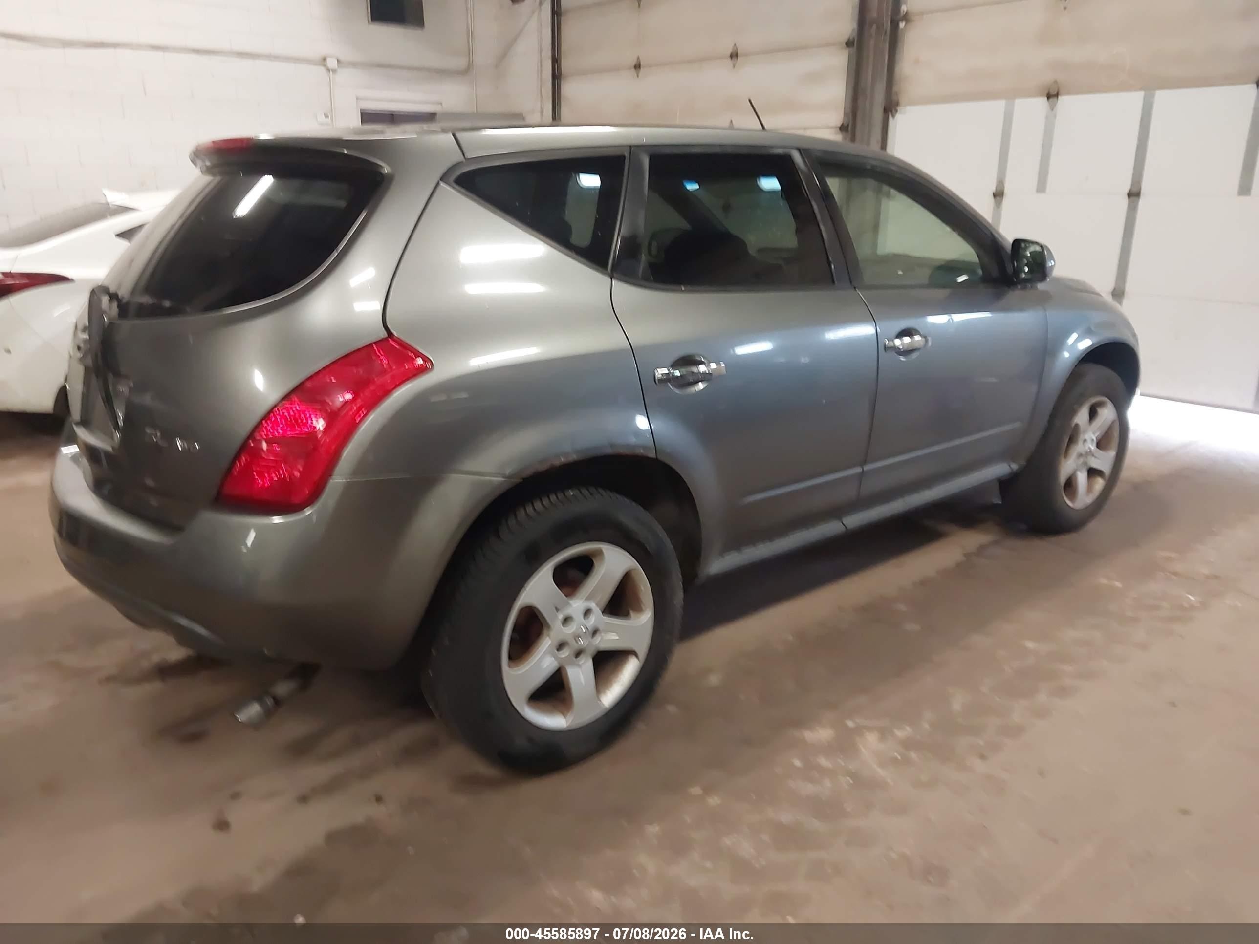 2005 Nissan Murano Sl Gray vin: JN8AZ08W35W400209