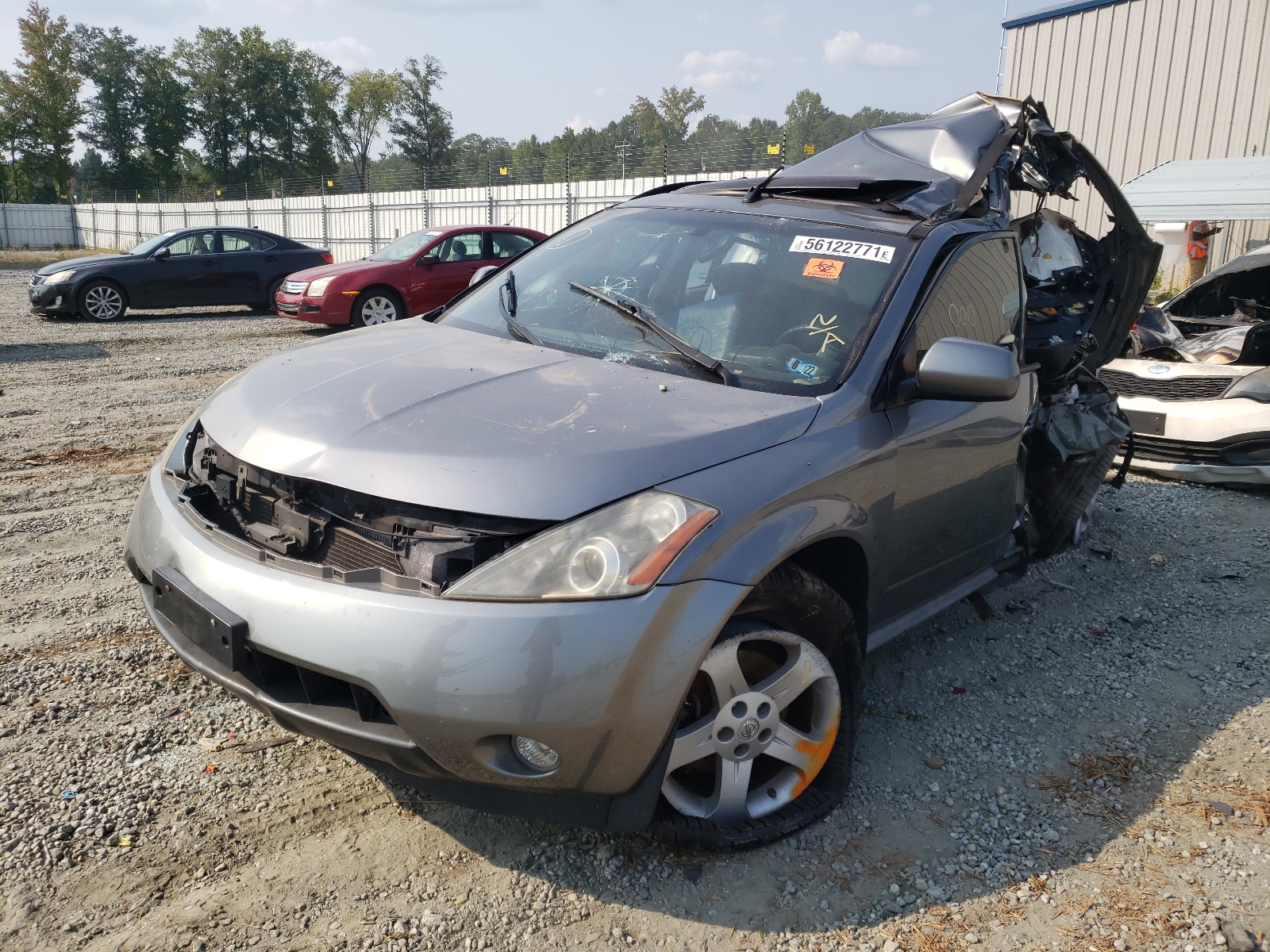 2005 Nissan Murano Sl Серый vin: JN8AZ08W35W437535