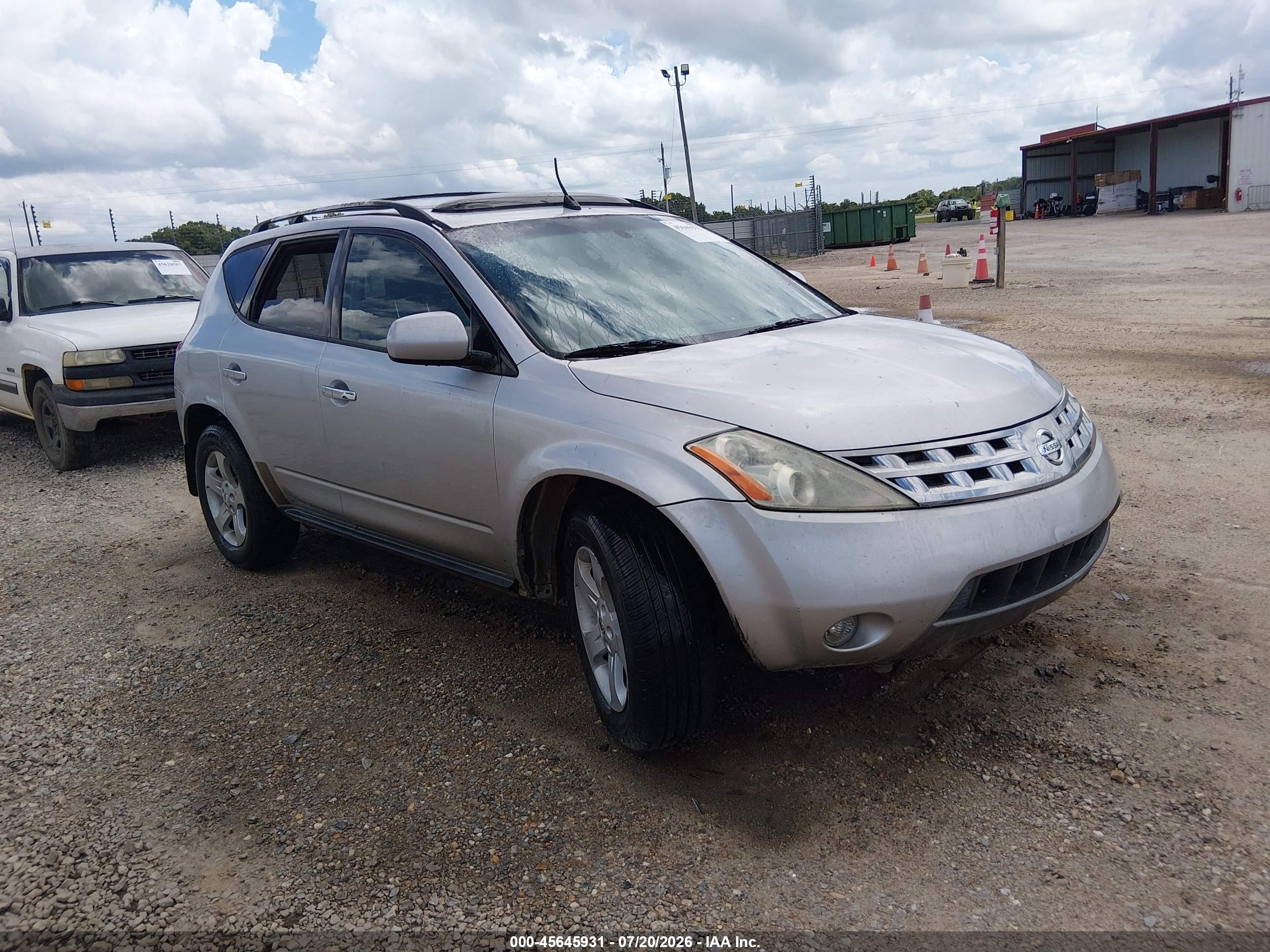 2004 Nissan Murano Sl Silver vin: JN8AZ08W44W323476