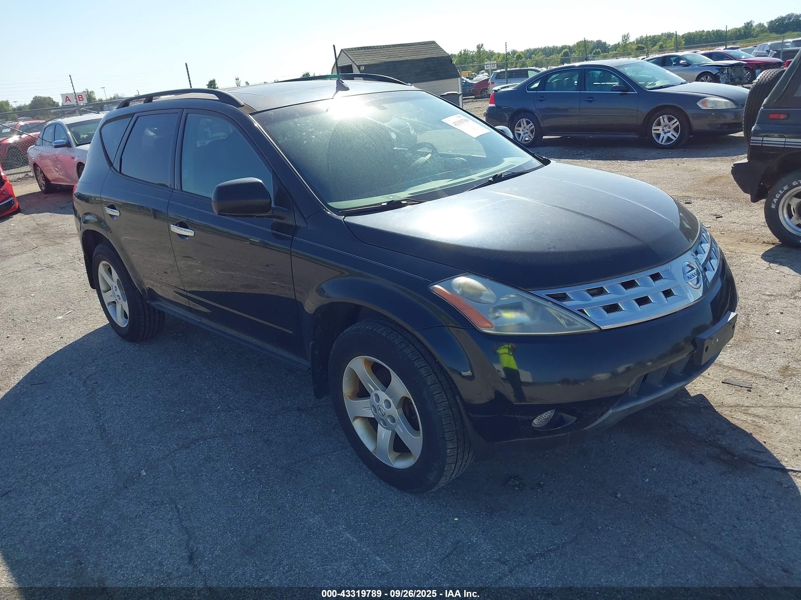 2005 Nissan Murano Sl Черный vin: JN8AZ08W45W415611