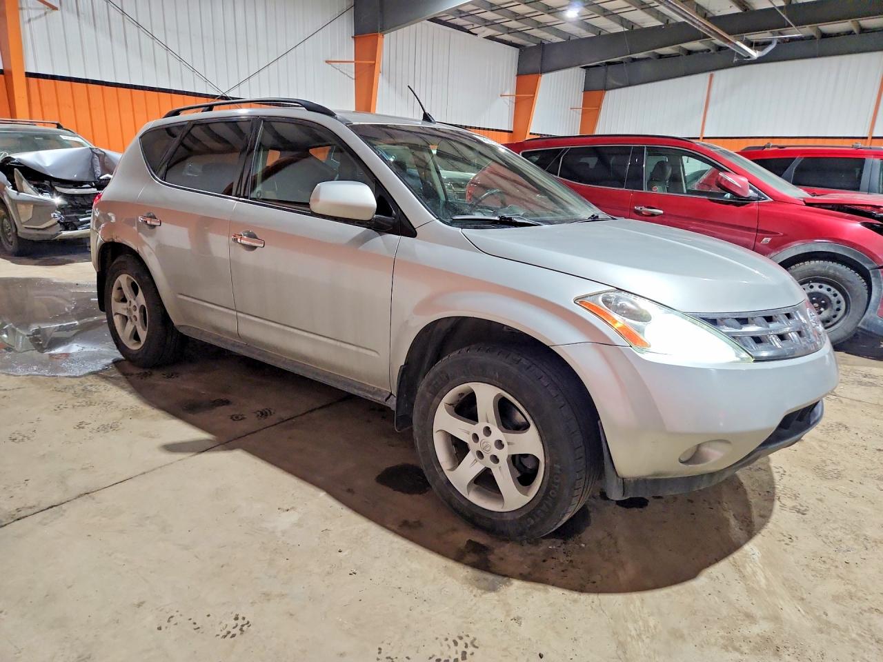 2005 Nissan Murano S Серебряный vin: JN8AZ08W45W433154