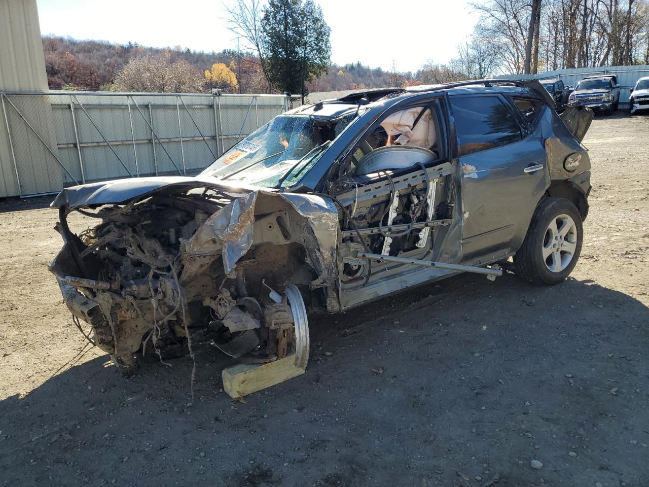 2005 Nissan Murano S Серый vin: JN8AZ08W75W441216