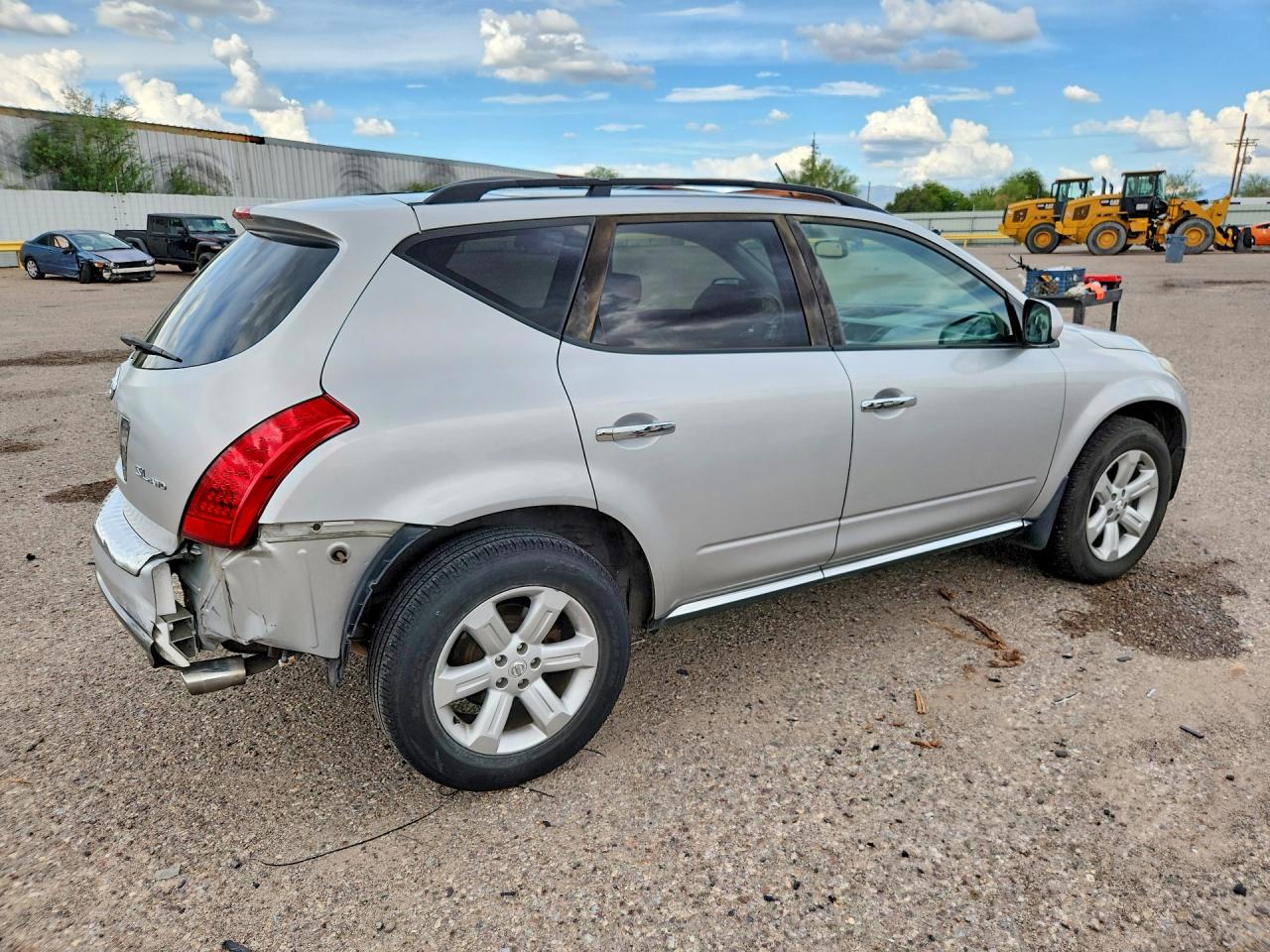 2006 Nissan Murano S Silver vin: JN8AZ08W76W528017