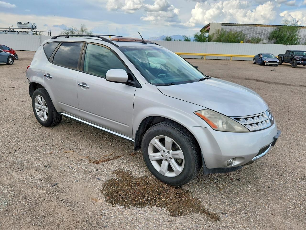 2006 Nissan Murano S Silver vin: JN8AZ08W76W528017
