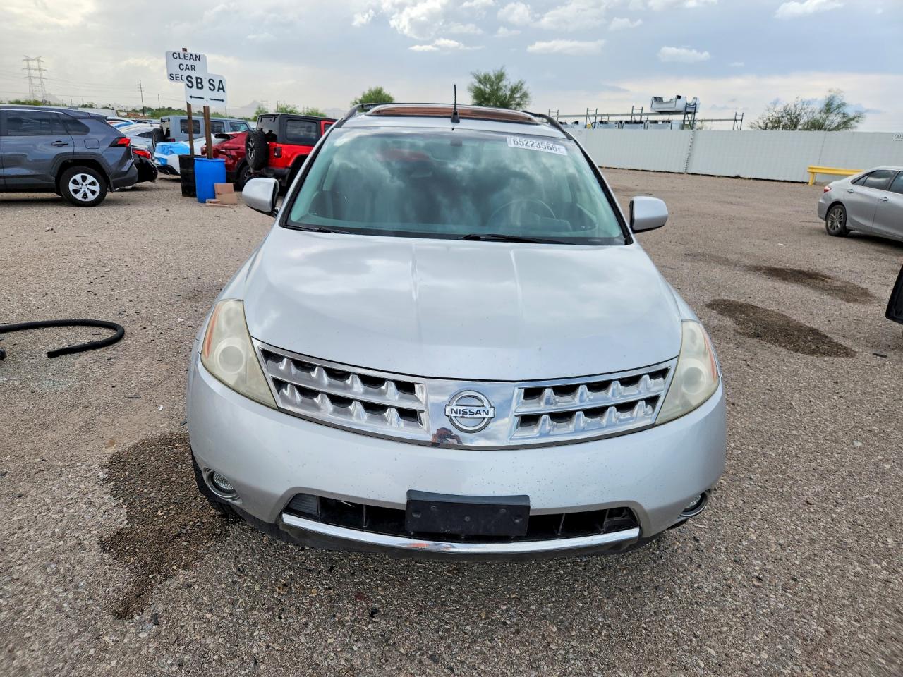 2006 Nissan Murano S Silver vin: JN8AZ08W76W528017