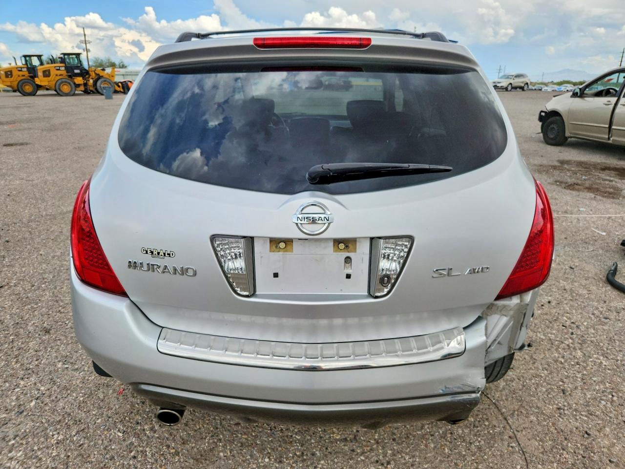 2006 Nissan Murano S Silver vin: JN8AZ08W76W528017