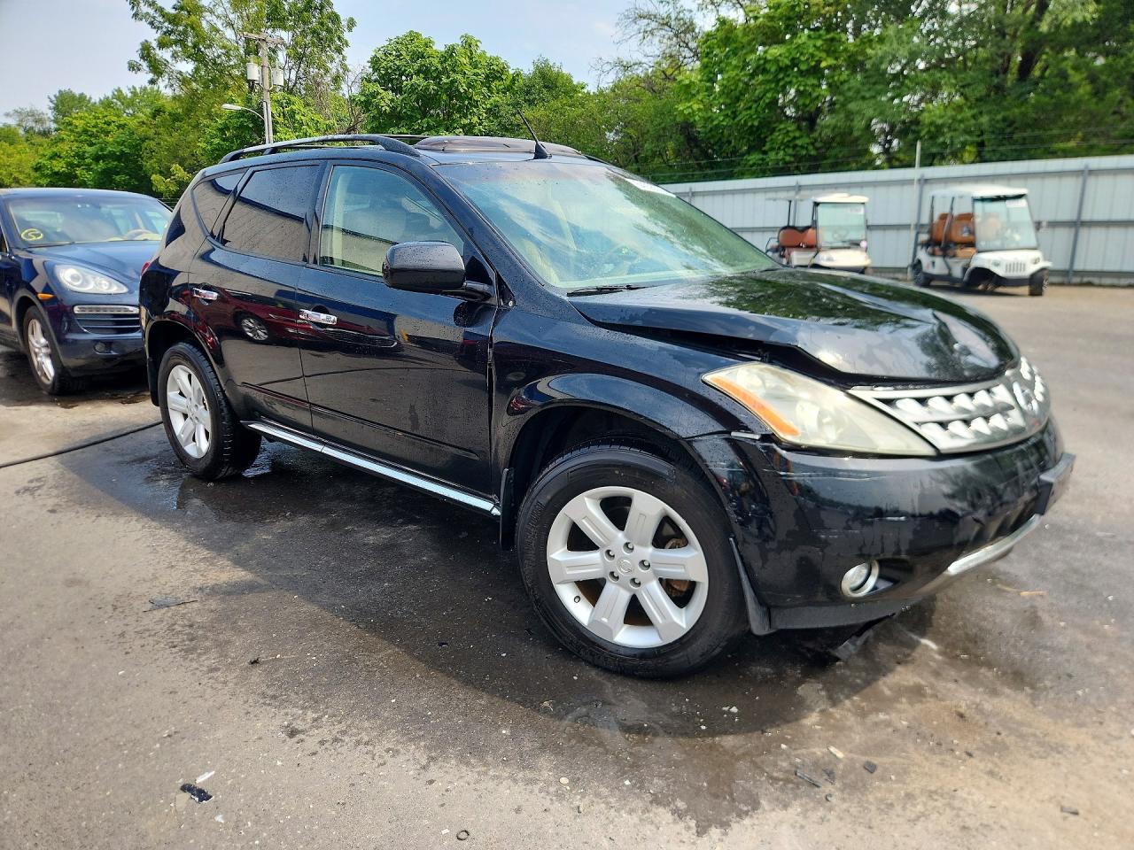 2006 Nissan Murano S Black vin: JN8AZ08W76W532861