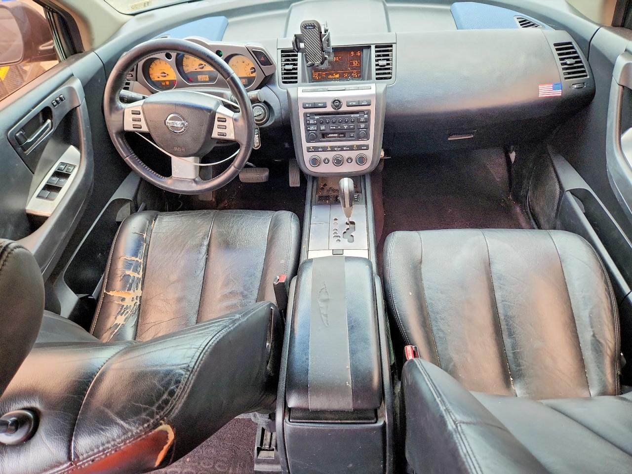2003 Nissan Murano Sl Black vin: JN8AZ08W83W218292