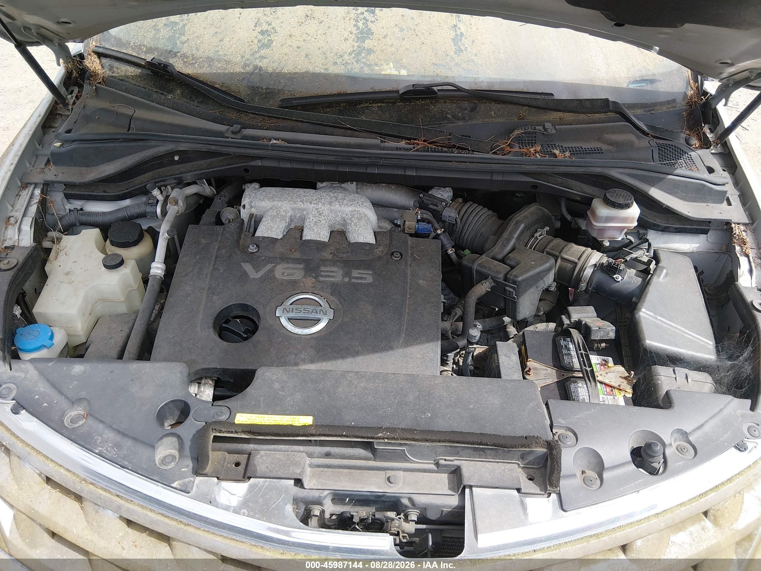 2003 Nissan Murano Se Silver vin: JN8AZ08W83W226974