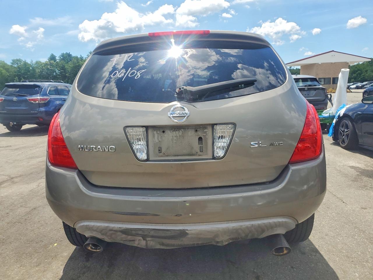 2003 Nissan Murano Sl Tan vin: JN8AZ08W93W235926